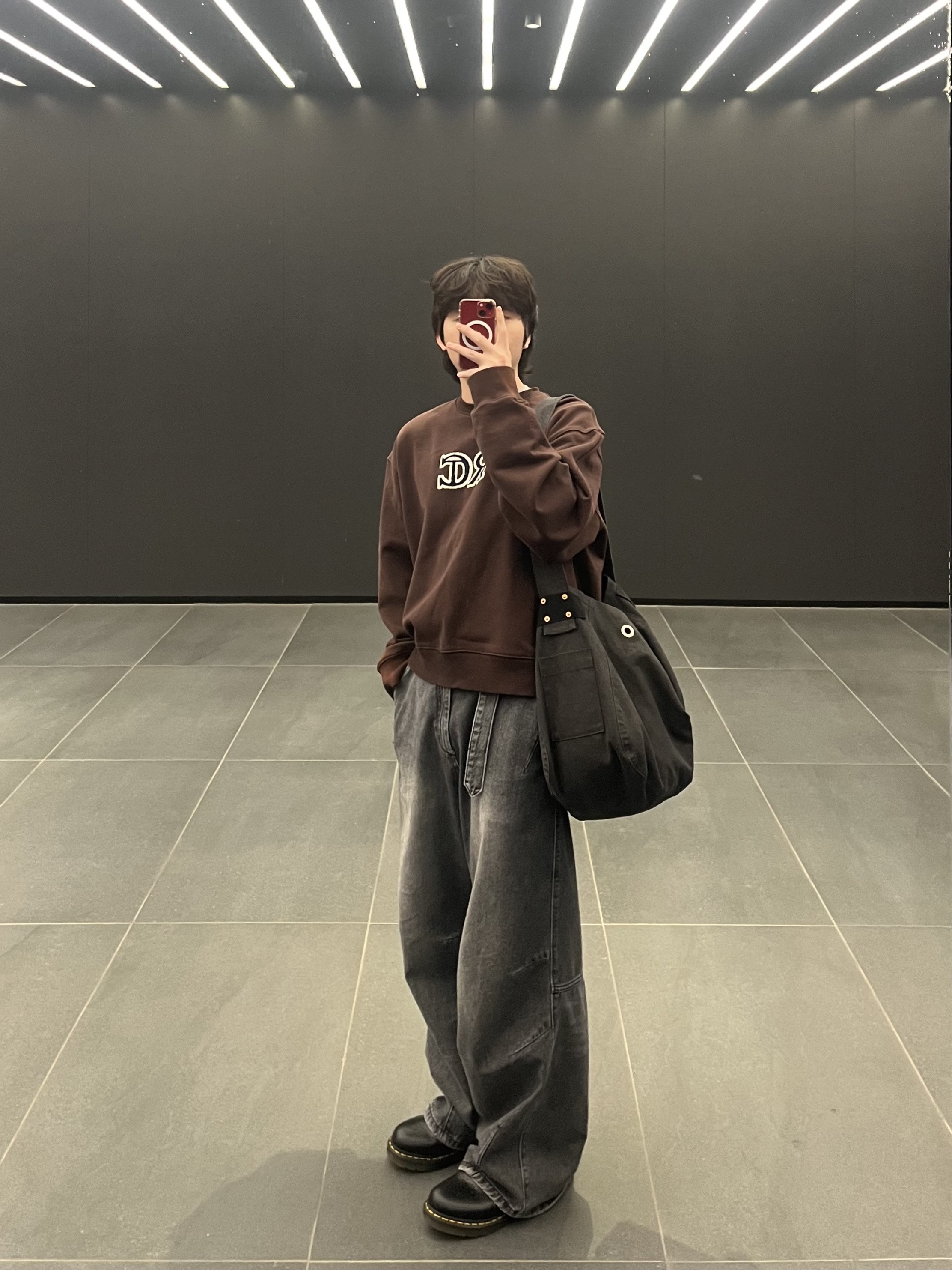 (W) Dr. Martens 8065 Smooth Leather Mary Jane Black 착용 스타일