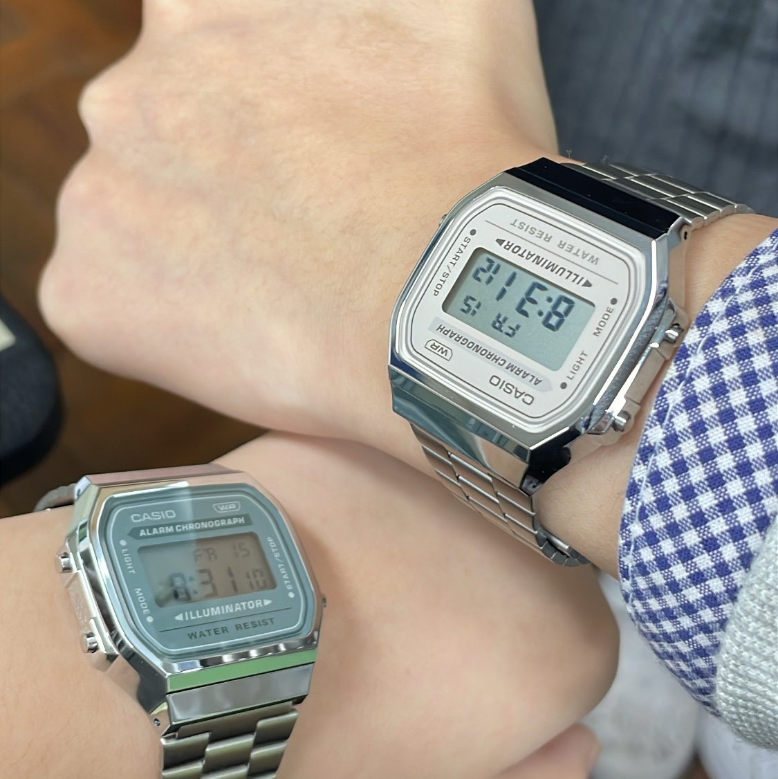 Casio A-168WA-3, Casio A-168WA-8ADF 착용 스타일