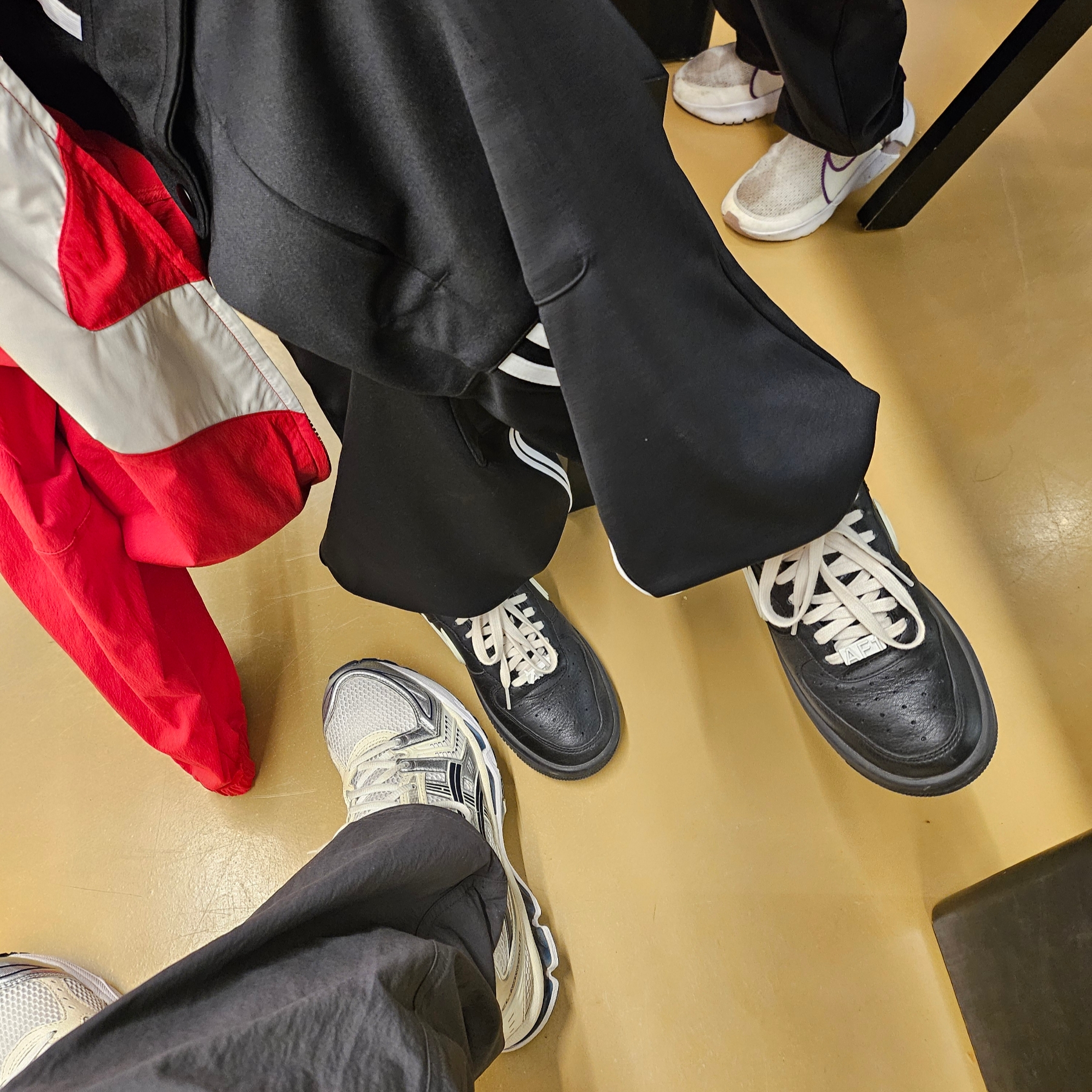Nike x Ambush Air Force 1 Low SP Black, (W) Asics Gel-Kayano 14 White Midnight 착용 스타일 - 1