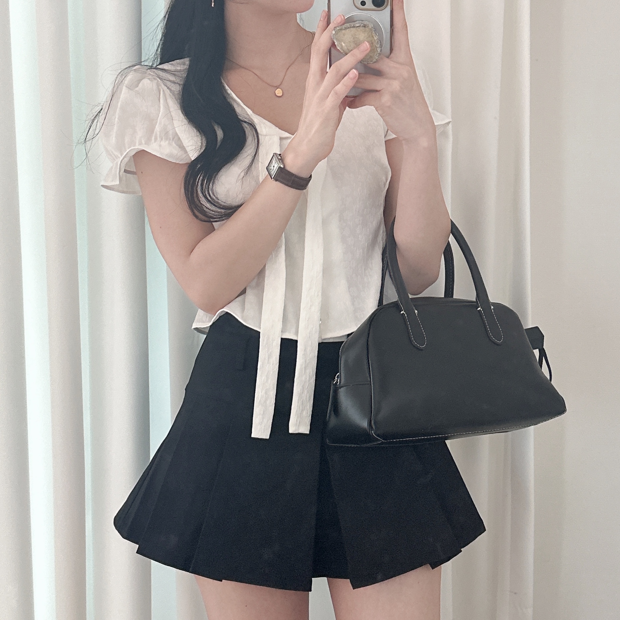 Nothing Written Classic Mini Golf Bag Black 착용 스타일