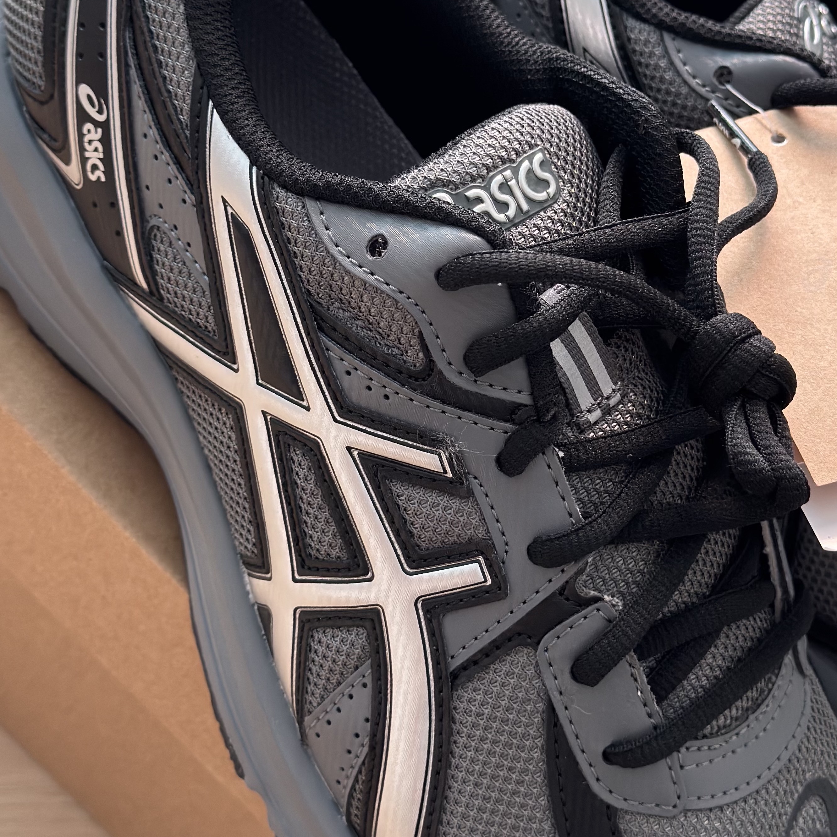 Asics Jog 100 S Steel Grey - 2E Wide 착용 스타일 - 2