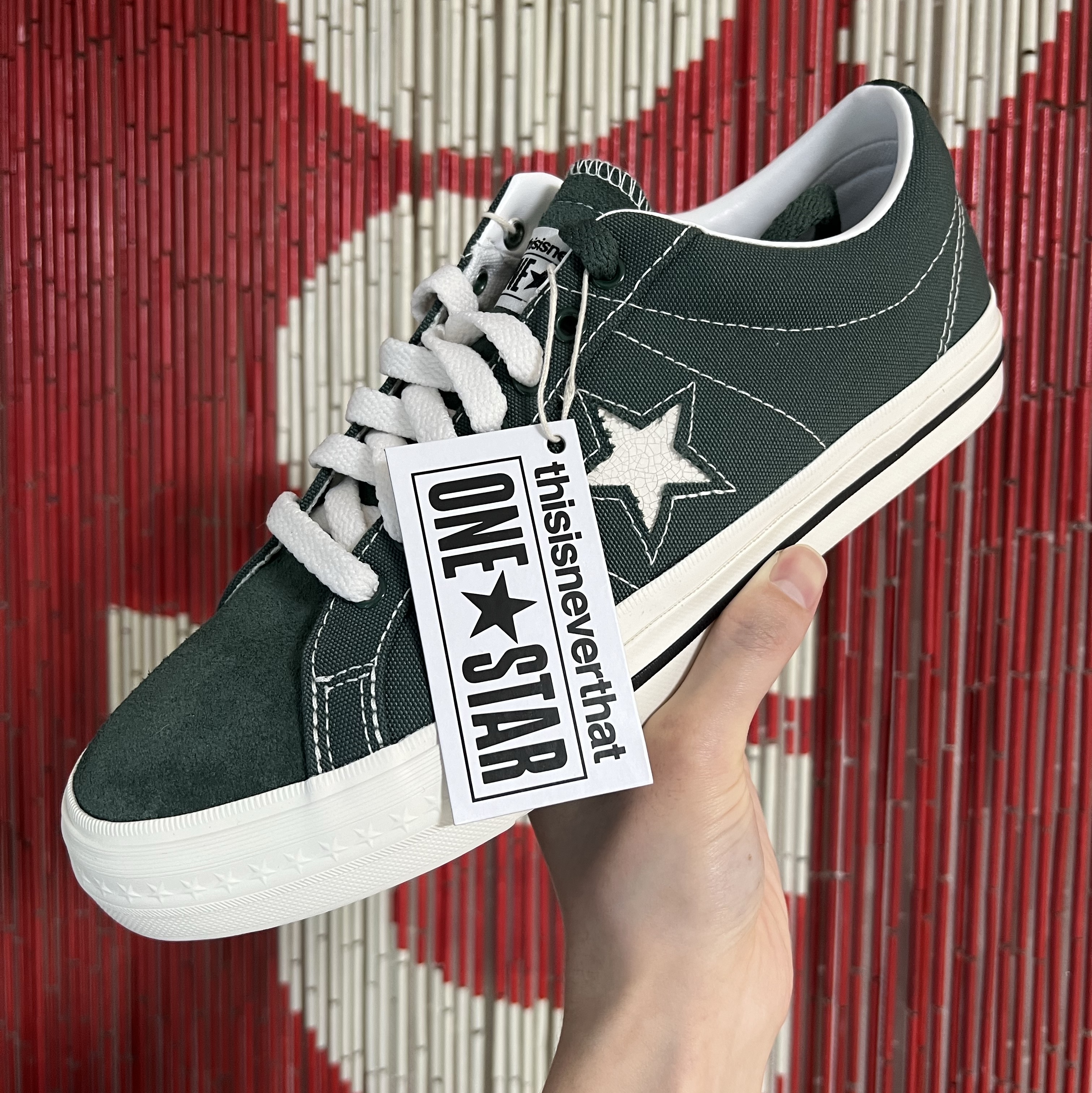 Converse x Thisisneverthat One Star Pro Trekking Green 착용 스타일