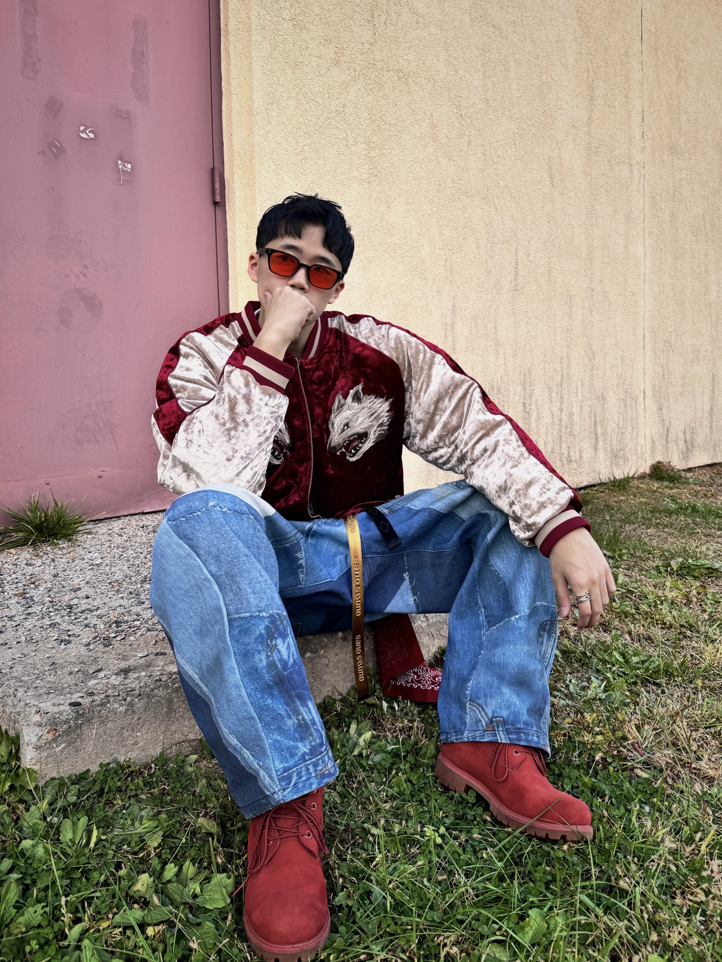 Our Legacy Ladon Keychain Varnished Black Metal, Mischief Rhombus Keyring Black 착용 스타일 - 4