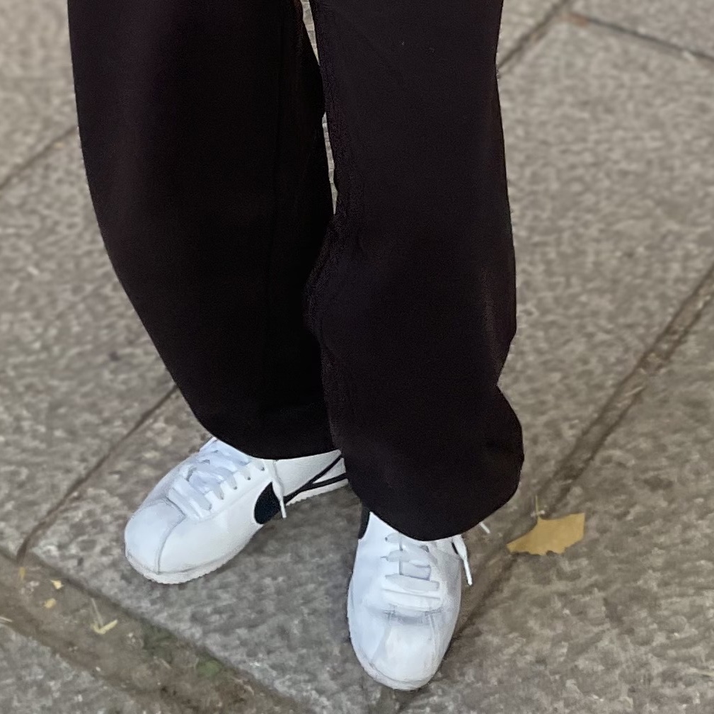 Nike Cortez White Black 착용 스타일
