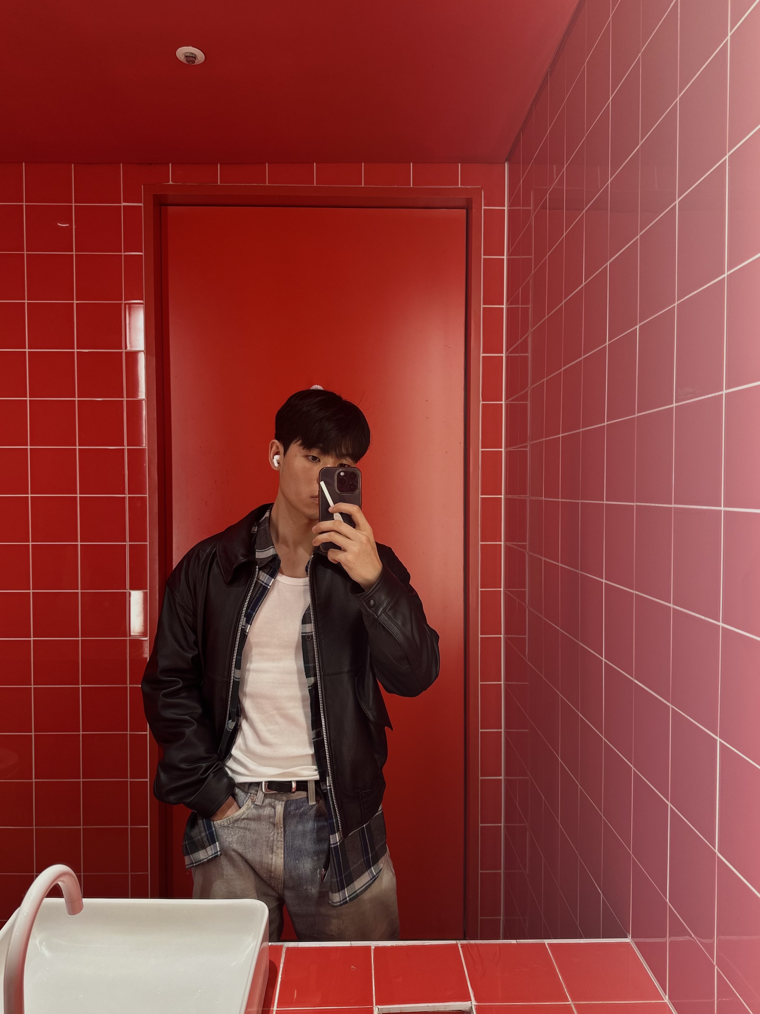 Our Legacy Third Cut Digital Denim Print 착용 스타일 - 3