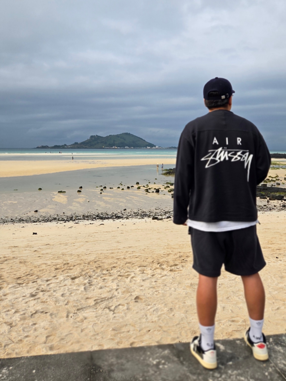 Nike x Stussy Long Sleeve Top Black (FJ9164-010) 착용 스타일