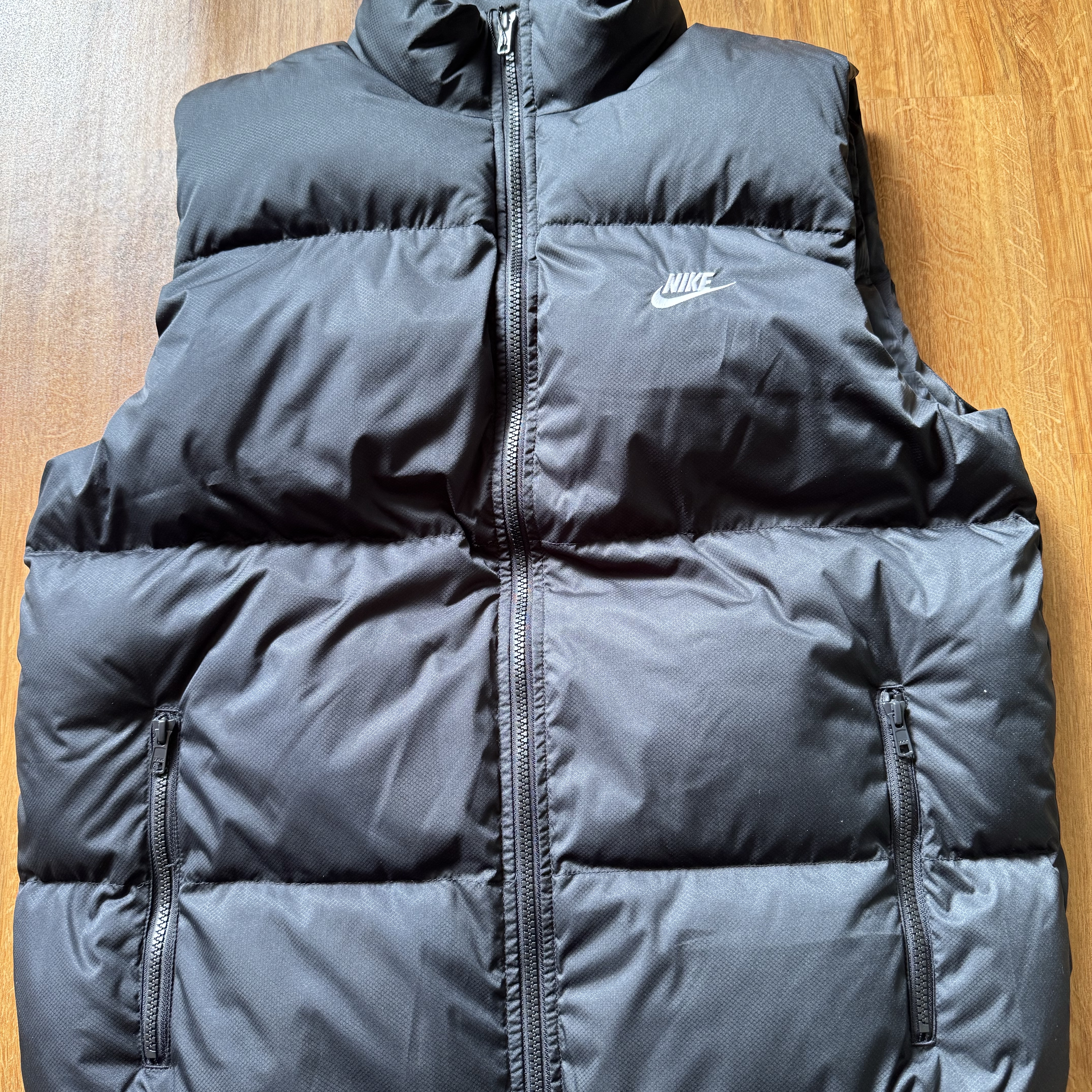 Nike NSW Club Primaloft Water-Repellent Puffer Vest Black - Asia 착용 스타일