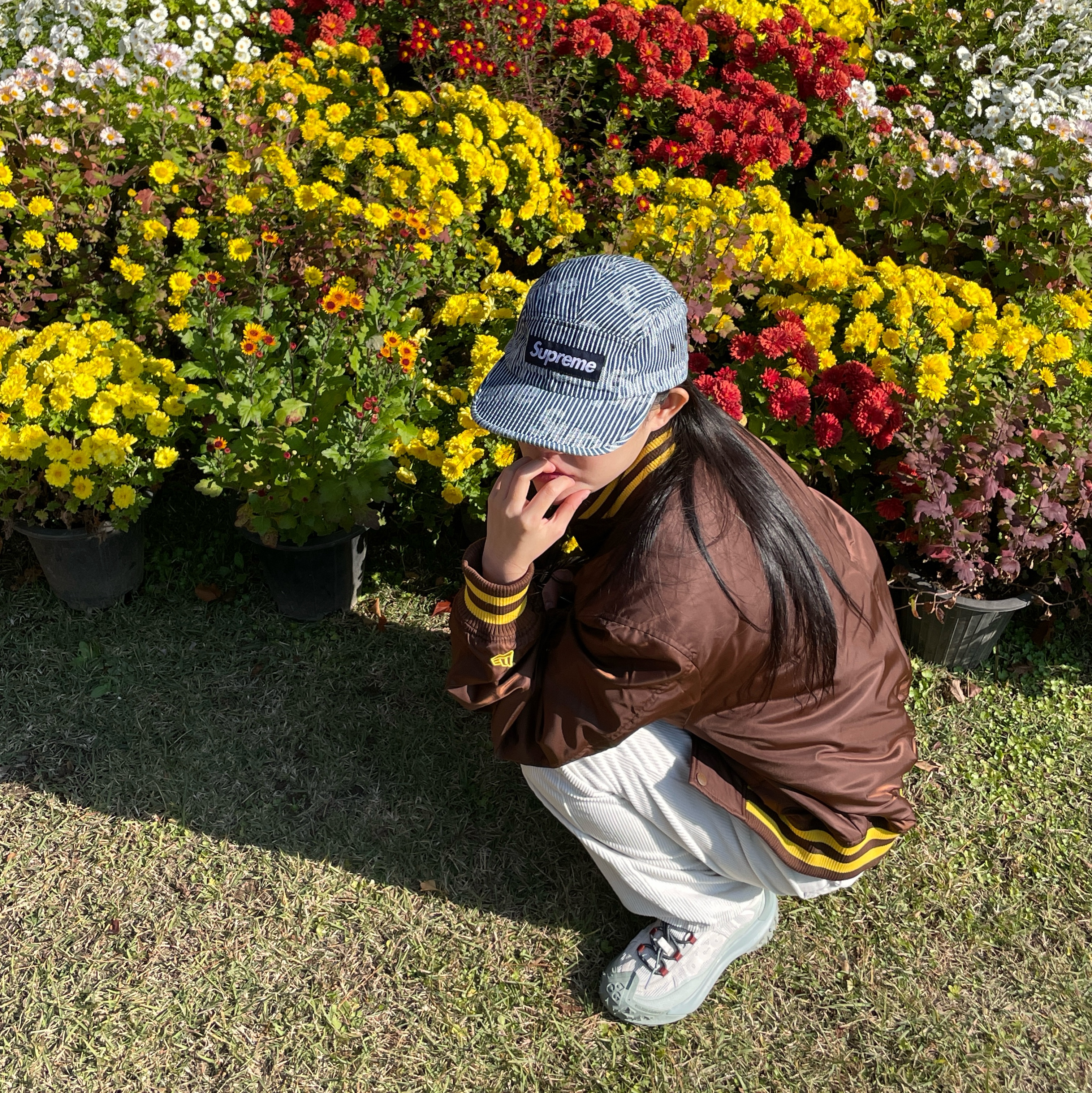 Supreme Denim Camp Cap Stripe - 24SS, Nike ACG Mountain Fly 2 Low Gore-Tex Phantom Dark Smoke Grey 착용 스타일 - 2