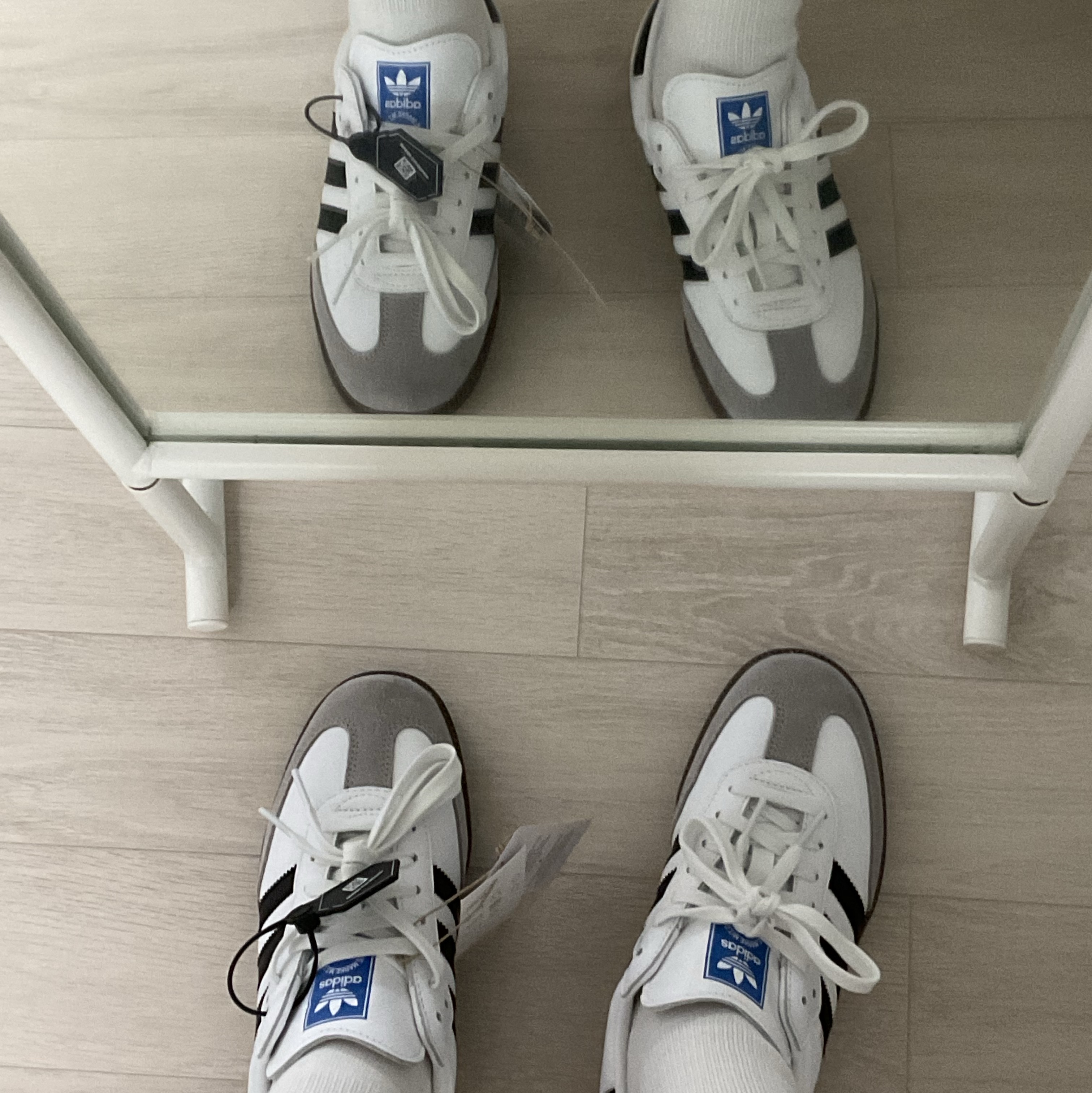 Adidas Samba OG Cloud White 착용 스타일