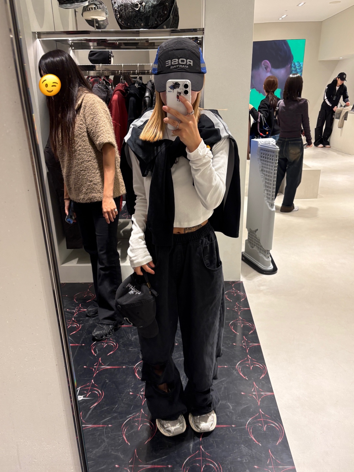 Martine Rose Sports Cap Black - 24FW 착용 스타일