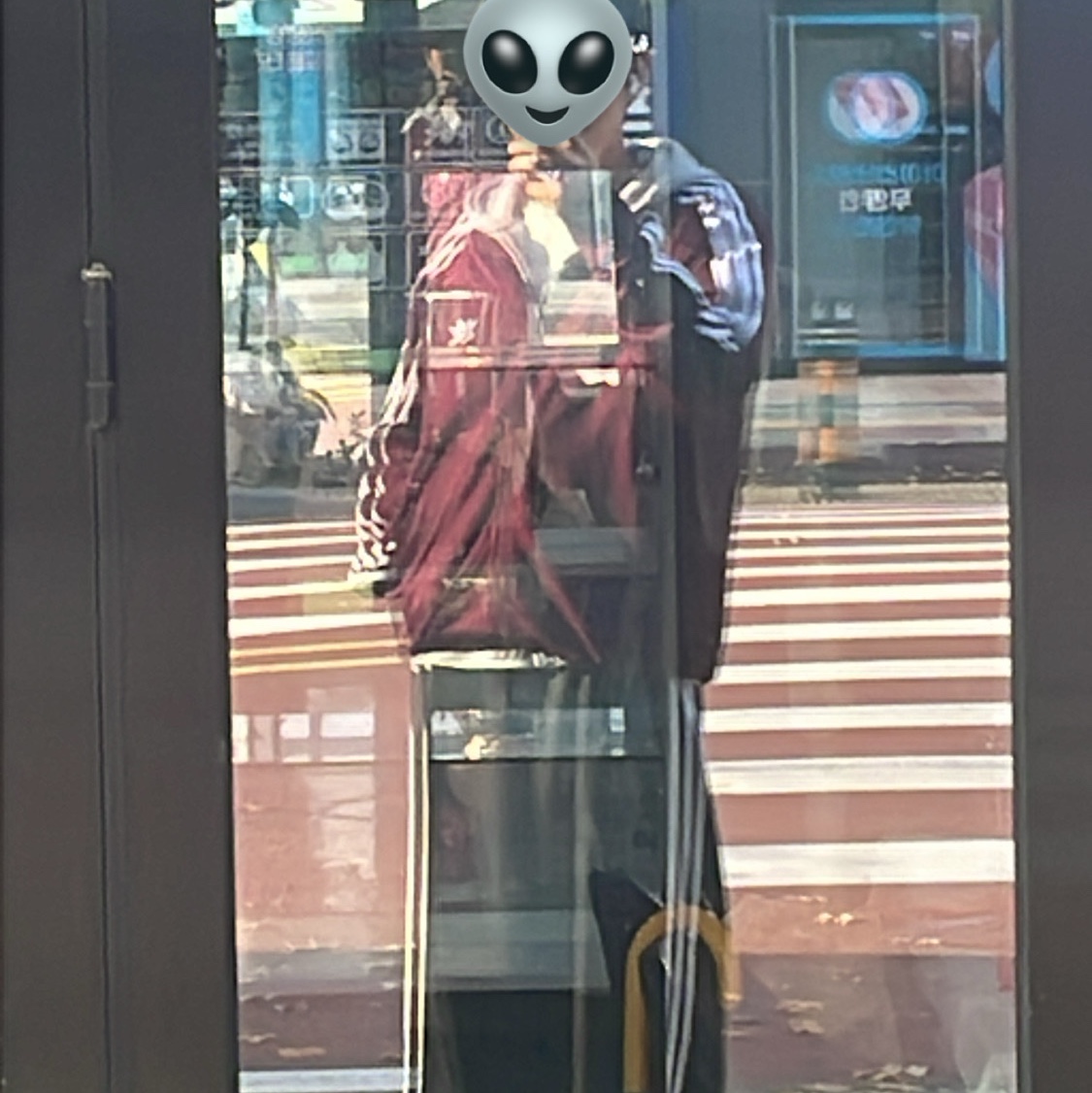 Adidas Adicolor Classic Firebird Track Top Maroon - KR Sizing, (W) Adidas Satin Wide Leg Joggers Black - KR Sizing 착용 스타일 - 2