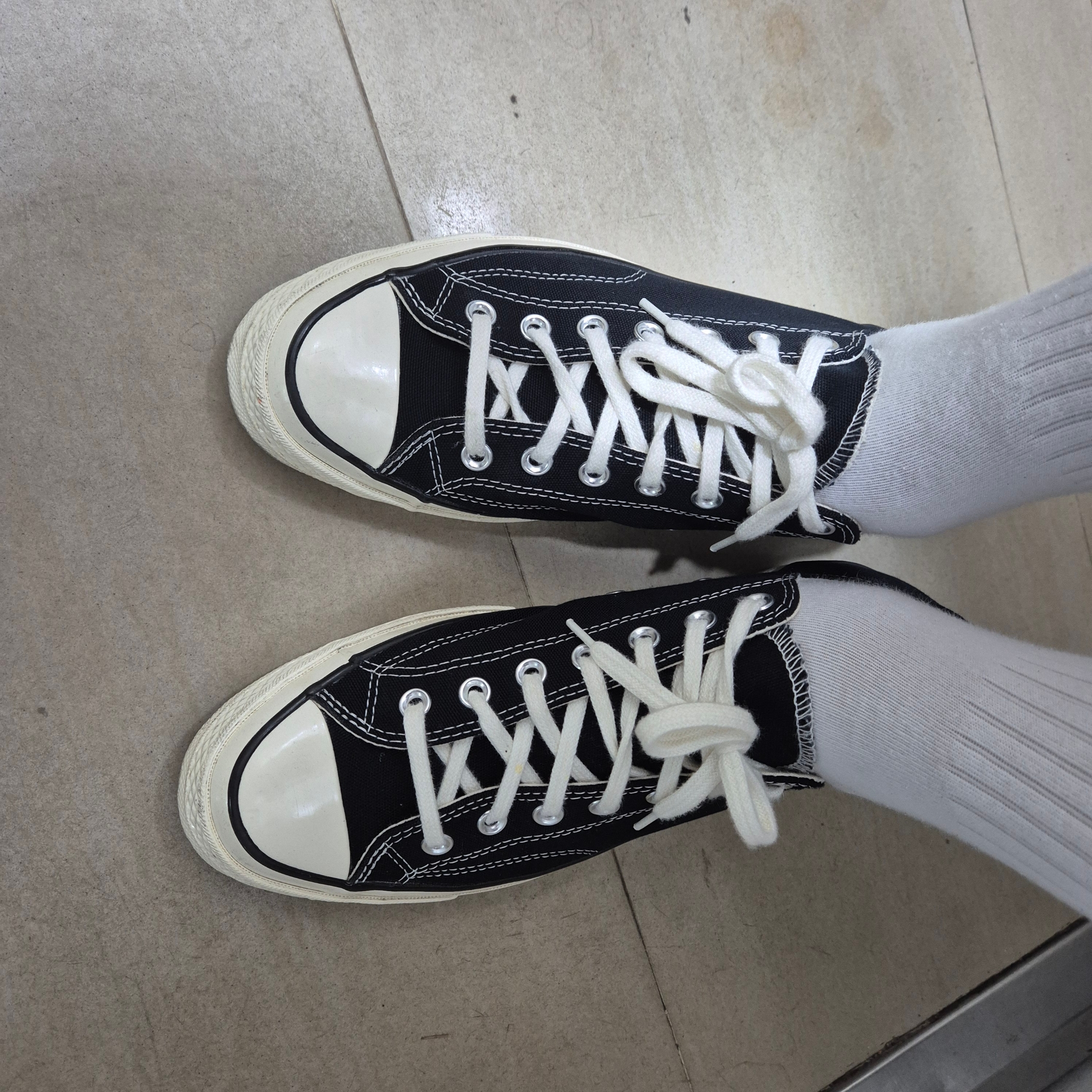 Converse Chuck 70 Ox Black - Standard 착용 스타일