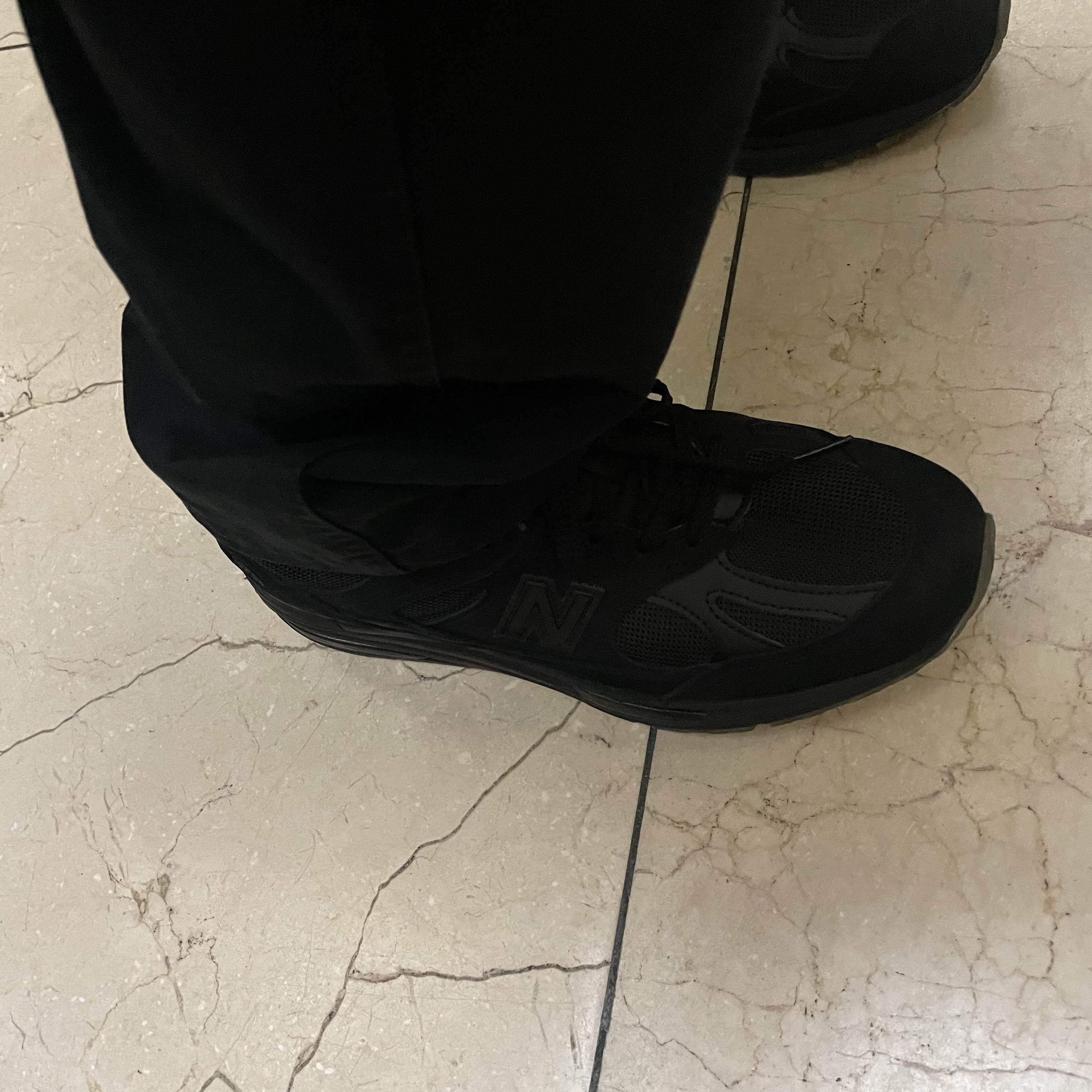 New Balance x Stone Island 991v2 Made in UK Black 착용 스타일 - 2
