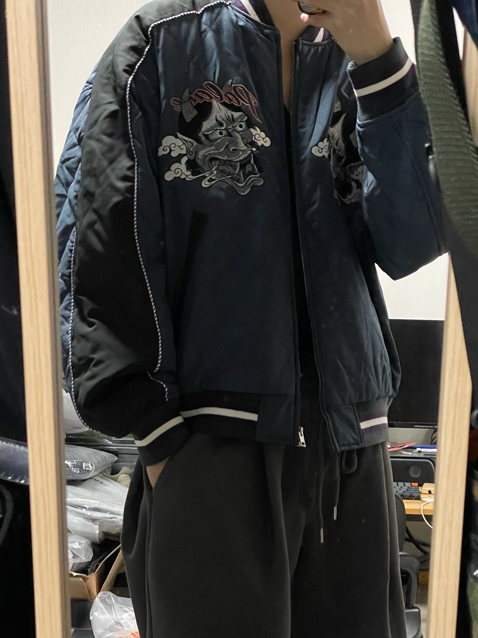 Palace Festival Bomber Jacket Black - 23FW, Undermycar Mu.03 Anti Fxxking Logo Play Oversized Sweat Jogger Olive 착용 스타일