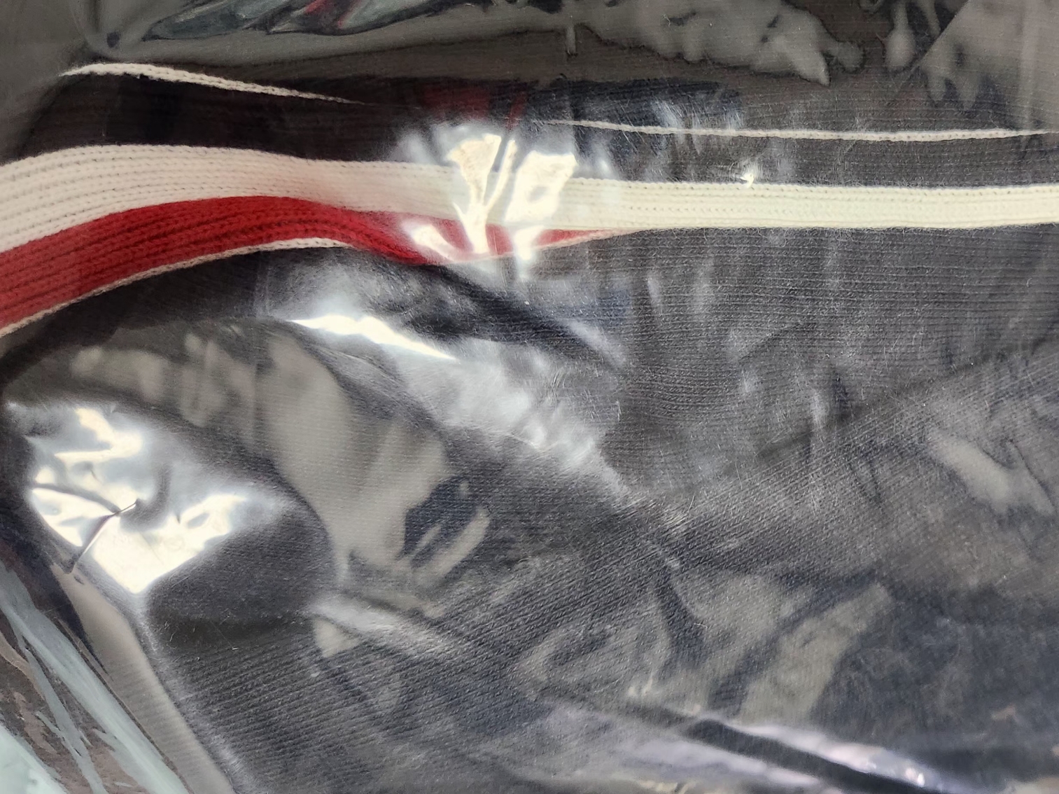 (W) Thom Browne Classic Loopback Cotton Center Back Stripe Zip-Up Hoodie Navy 착용 스타일