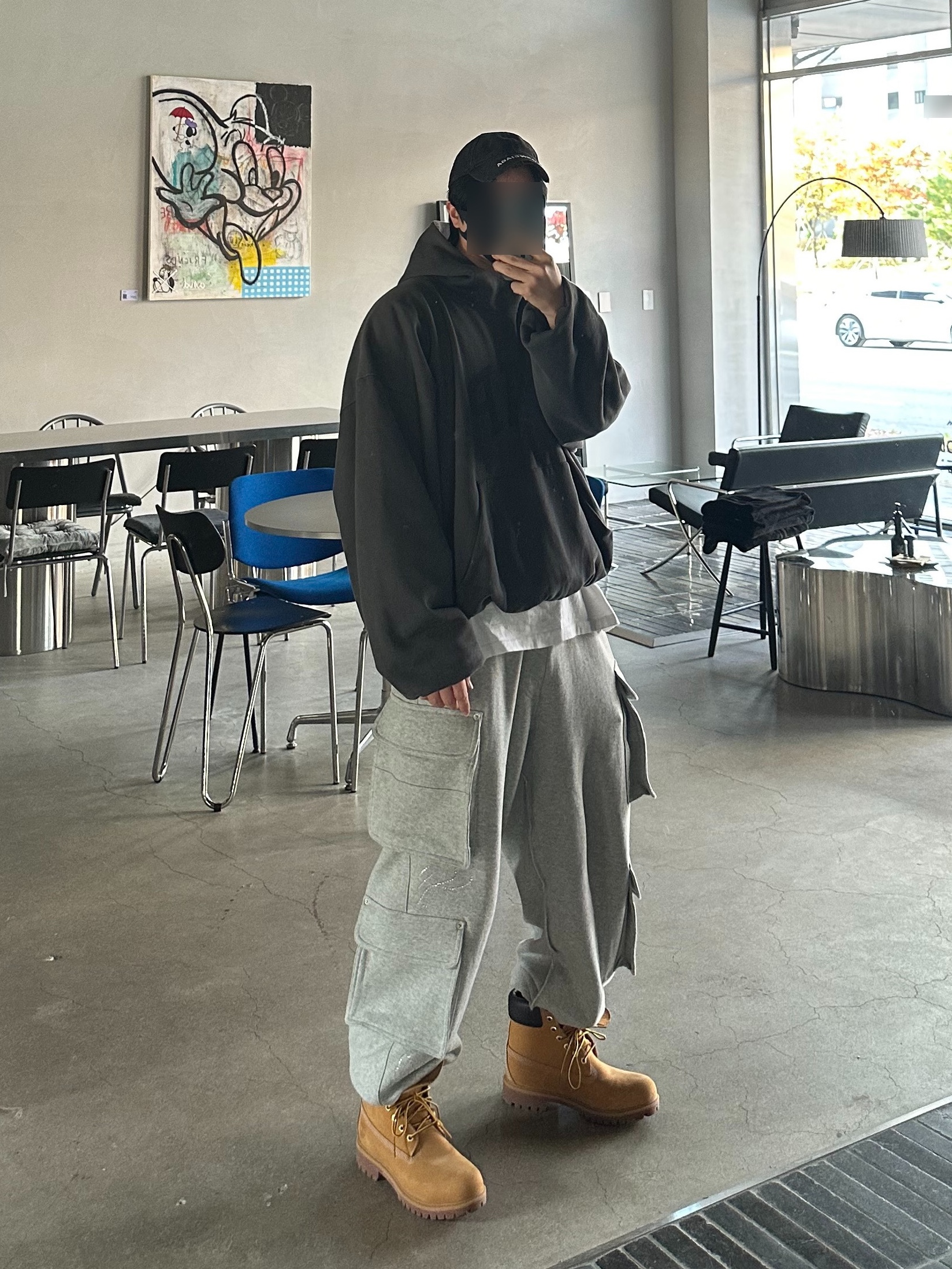 Yeezy Gap Engineered By Balenciaga Dove Hoodie Black, Timberland Premium 6 inch Waterproof Boot Wheat Nubuck - Wide 착용 스타일 - 1