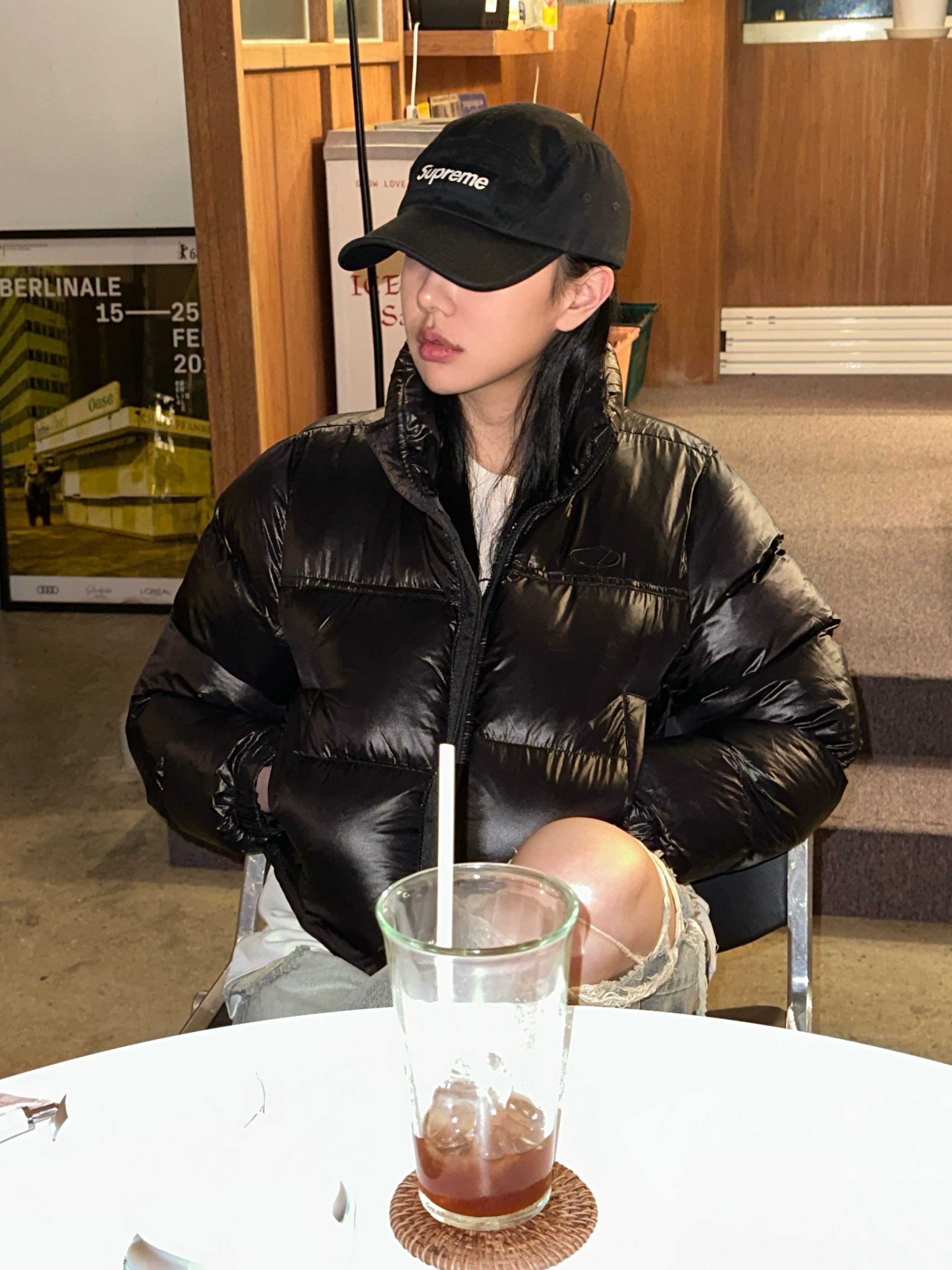 Supreme Washed Chino Twill Camp Cap Black, Apple AirPods Max Lightning Silver (Korean Ver.) 착용 스타일 - 2