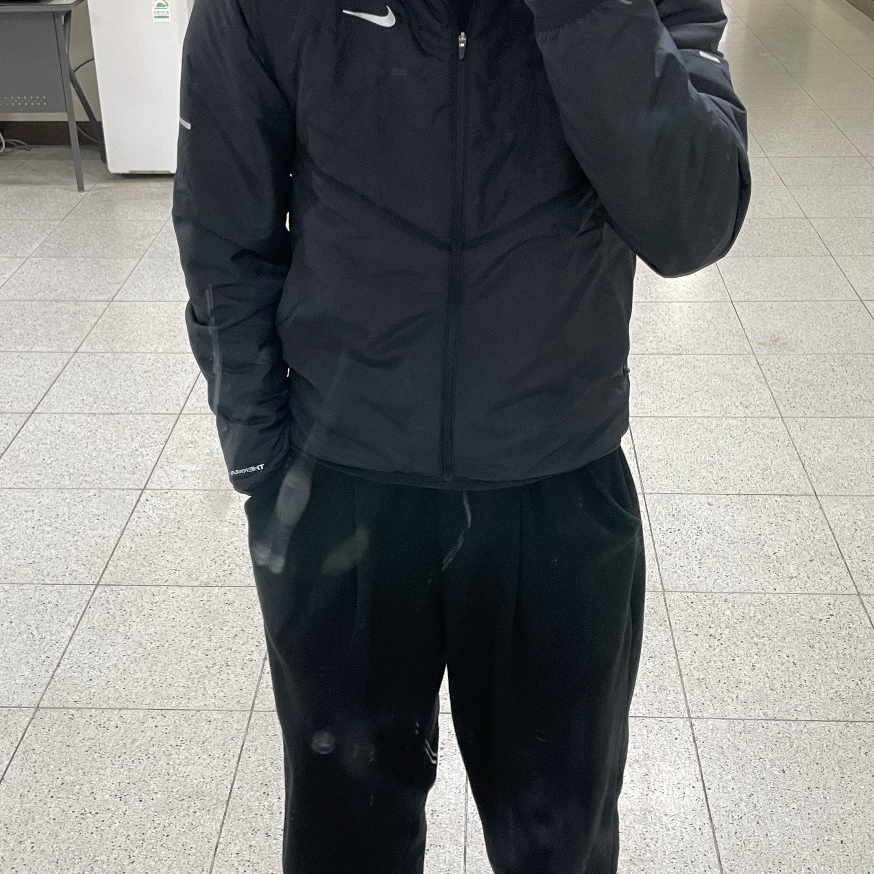 Nike Therma-Fit Repel Synthetic Fill Running Jacket Black - Asia 착용 스타일