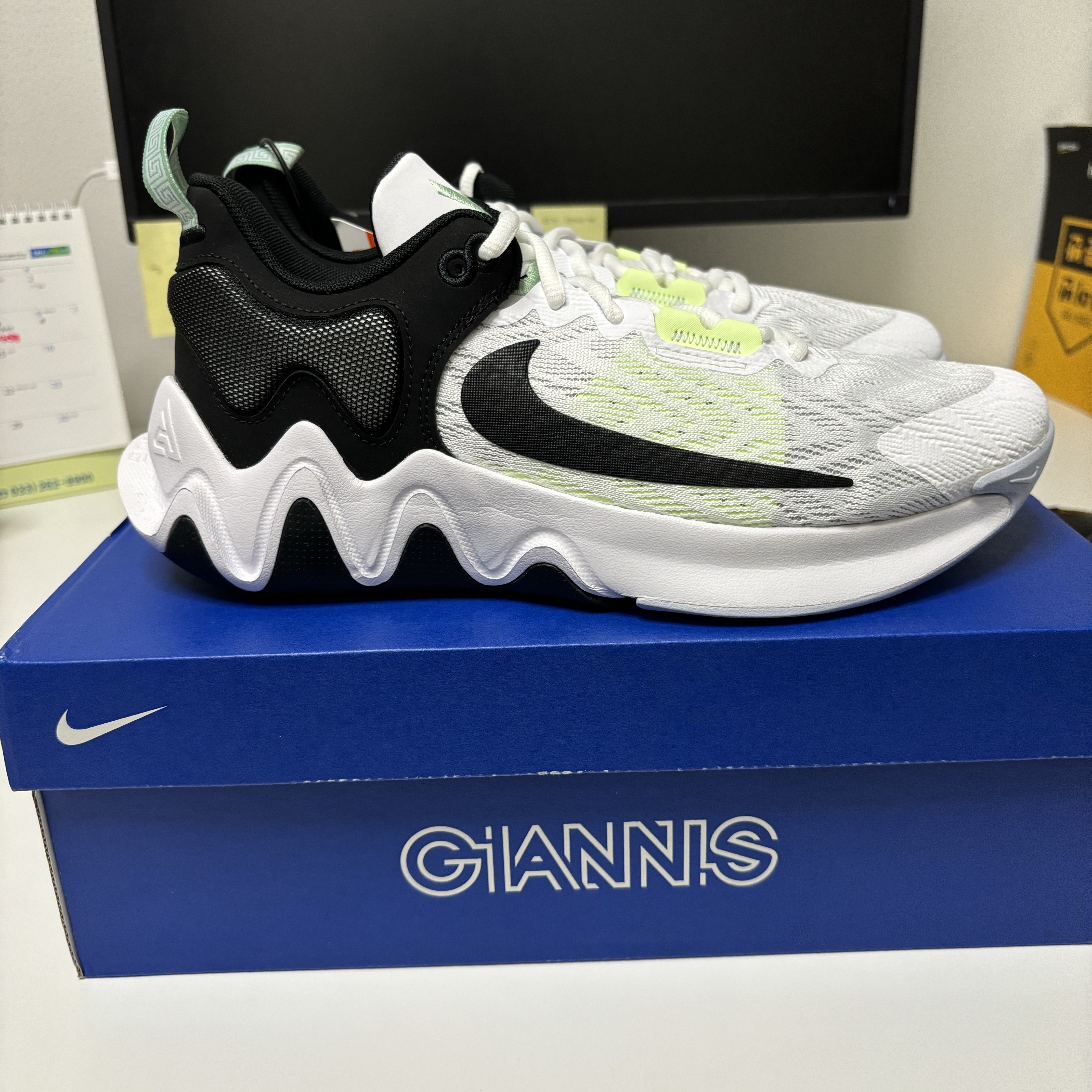 Nike Giannis Immortality 2 EP White Black 착용 스타일 - 1