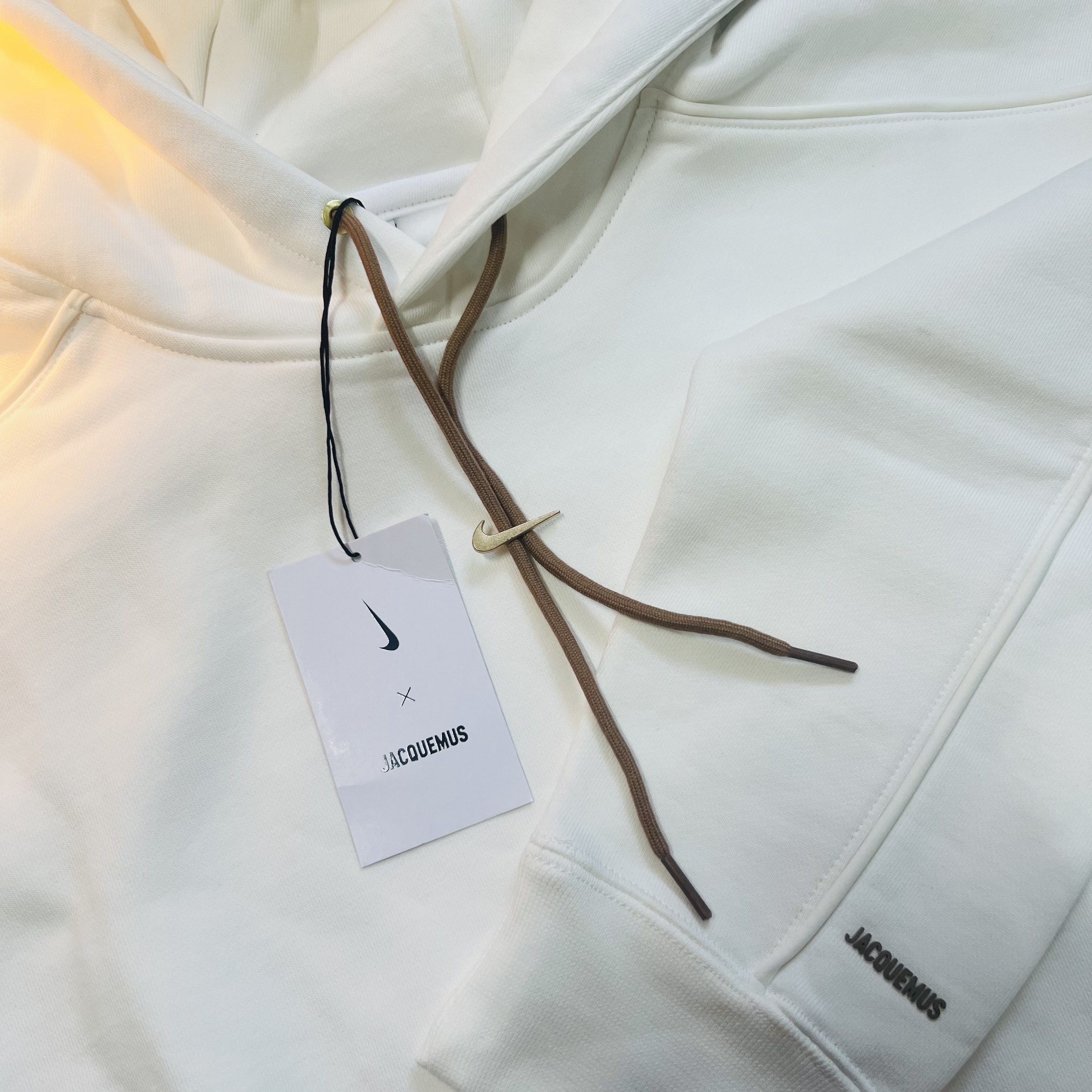 Nike x Jacquemus NRG Fleece Hoodie Sail - US/EU 착용 스타일 - 1
