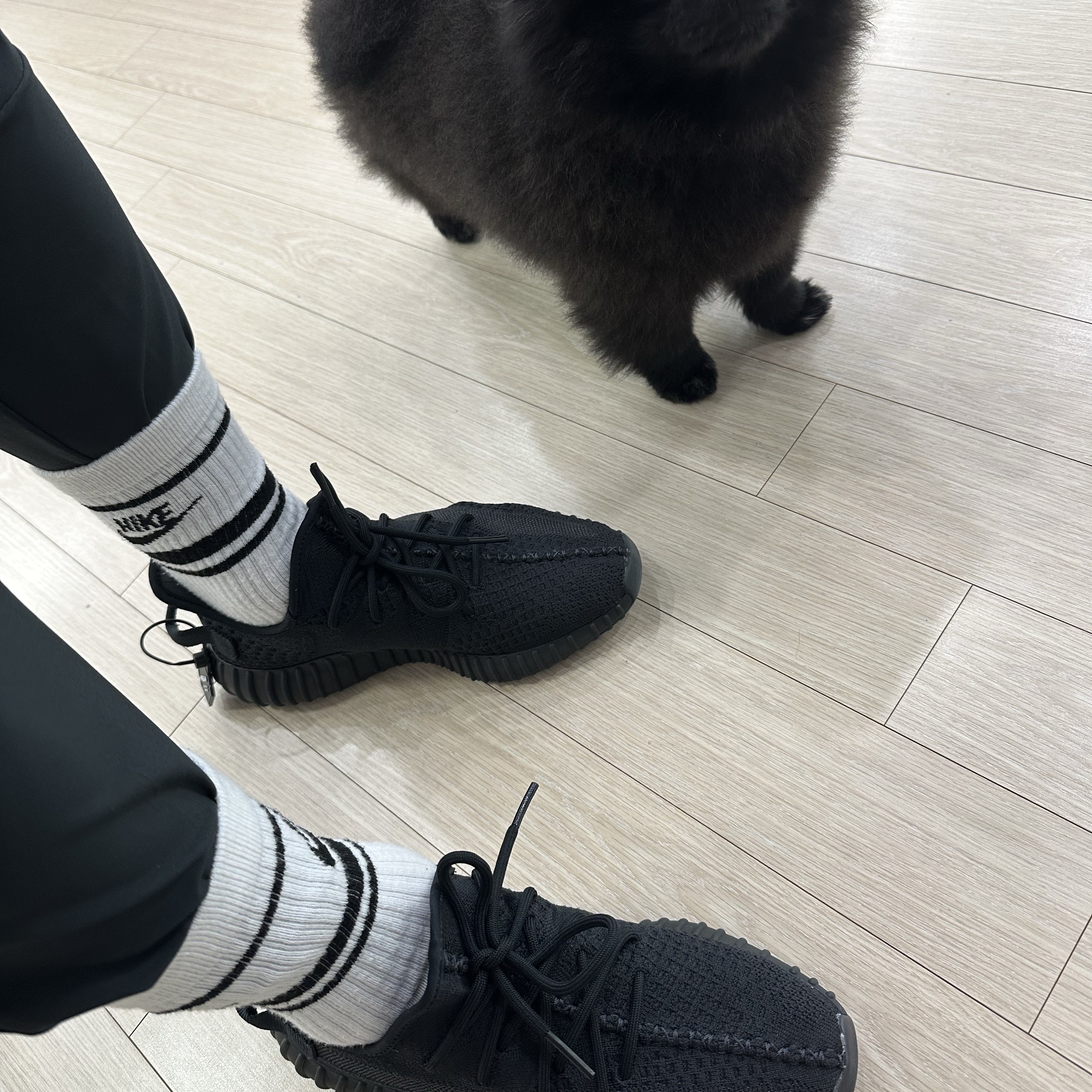 Adidas Yeezy Boost 350 V2 Onyx 착용 스타일 - 2