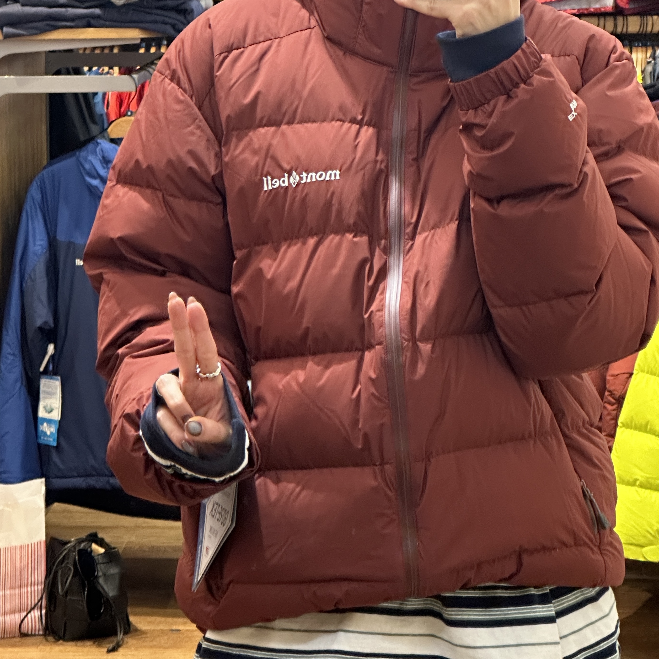 Montbell Superior Down Parka Black 착용 스타일 - 2