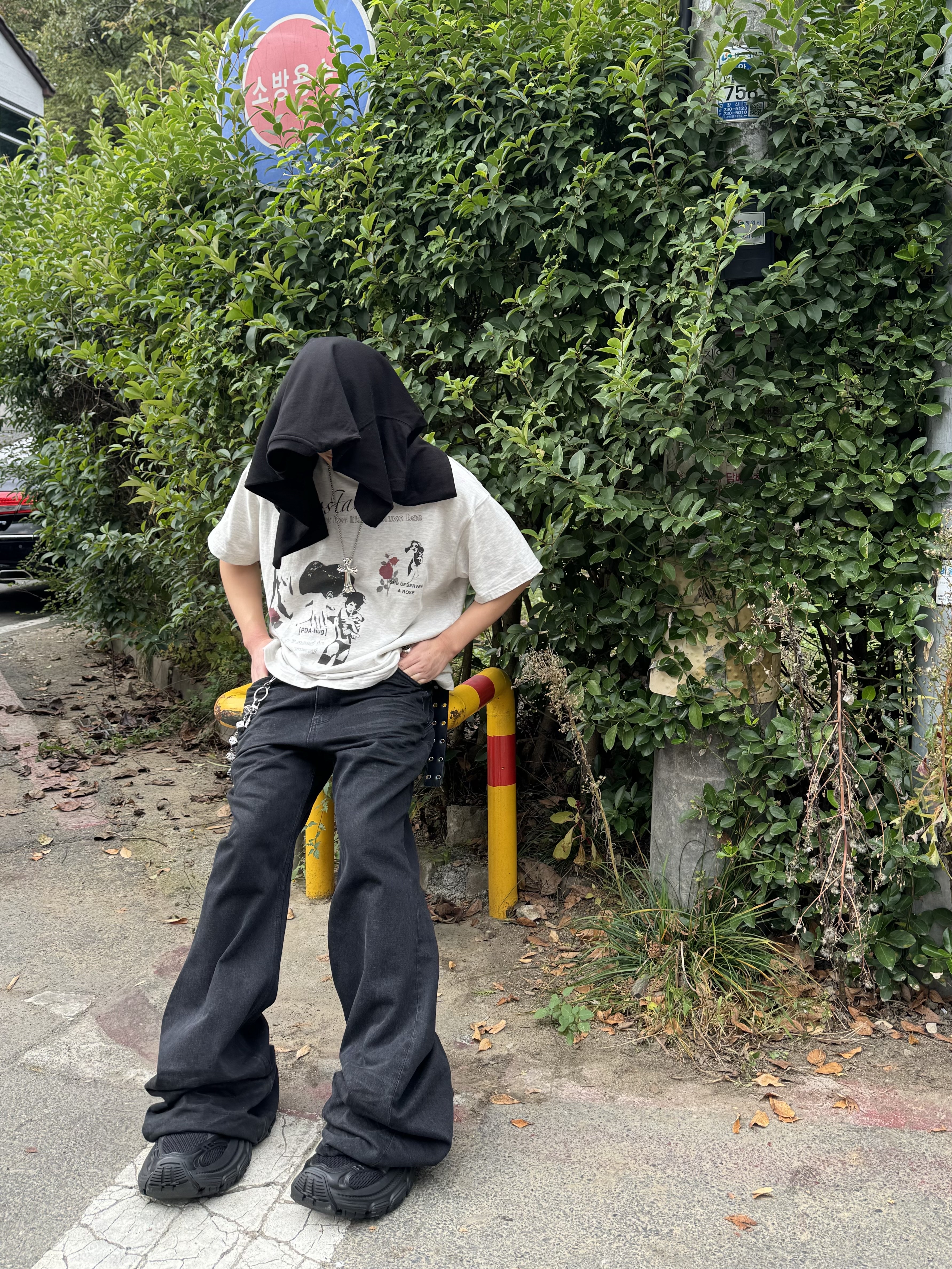 Balenciaga 10XL Sneakers Black 착용 스타일 - 1