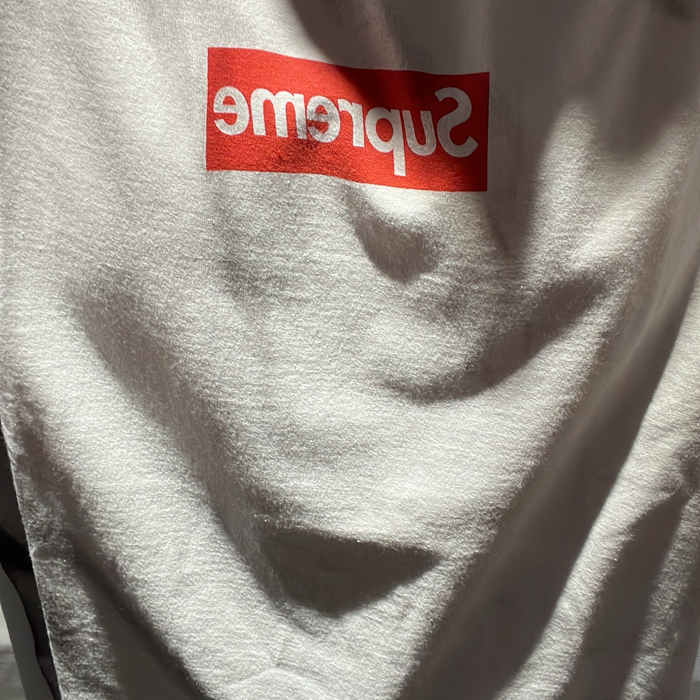 Supreme x MM6 Maison Margiela Box Logo T-Shirt White - 24SS 착용 스타일