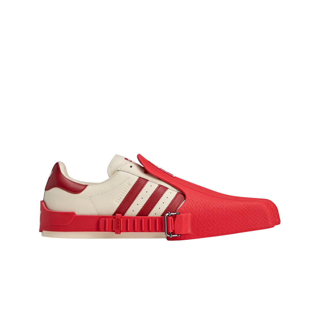 (W) 아디다스 x 아바바브 슈퍼핑거 슈퍼스타 베러 스칼렛 크림 화이트((W) Adidas x Avavav Superfinger Superstar Better Scarlet Cream White)
