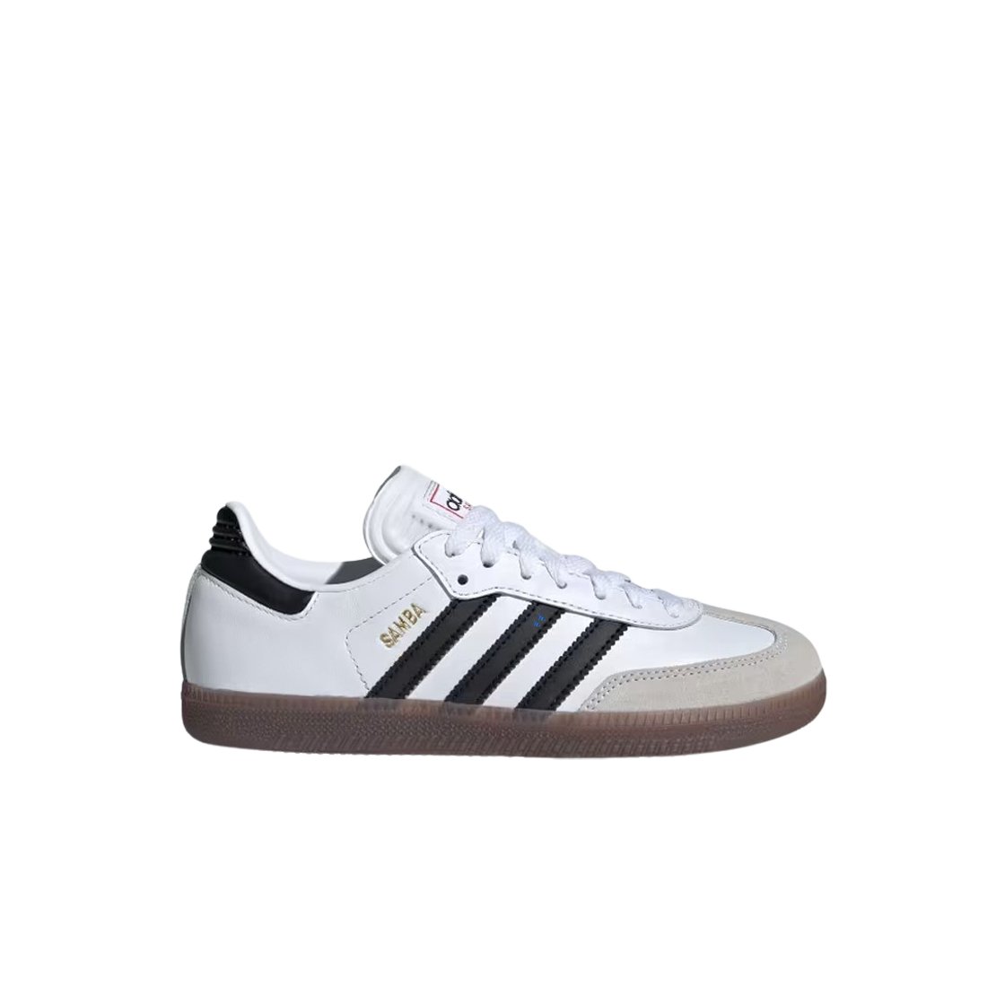 (키즈) 아디다스 삼바 인도어 사커 클라우드 화이트 코어 블랙((Kids) Adidas Samba Indoor Soccer Cloud White Core Black) - 1