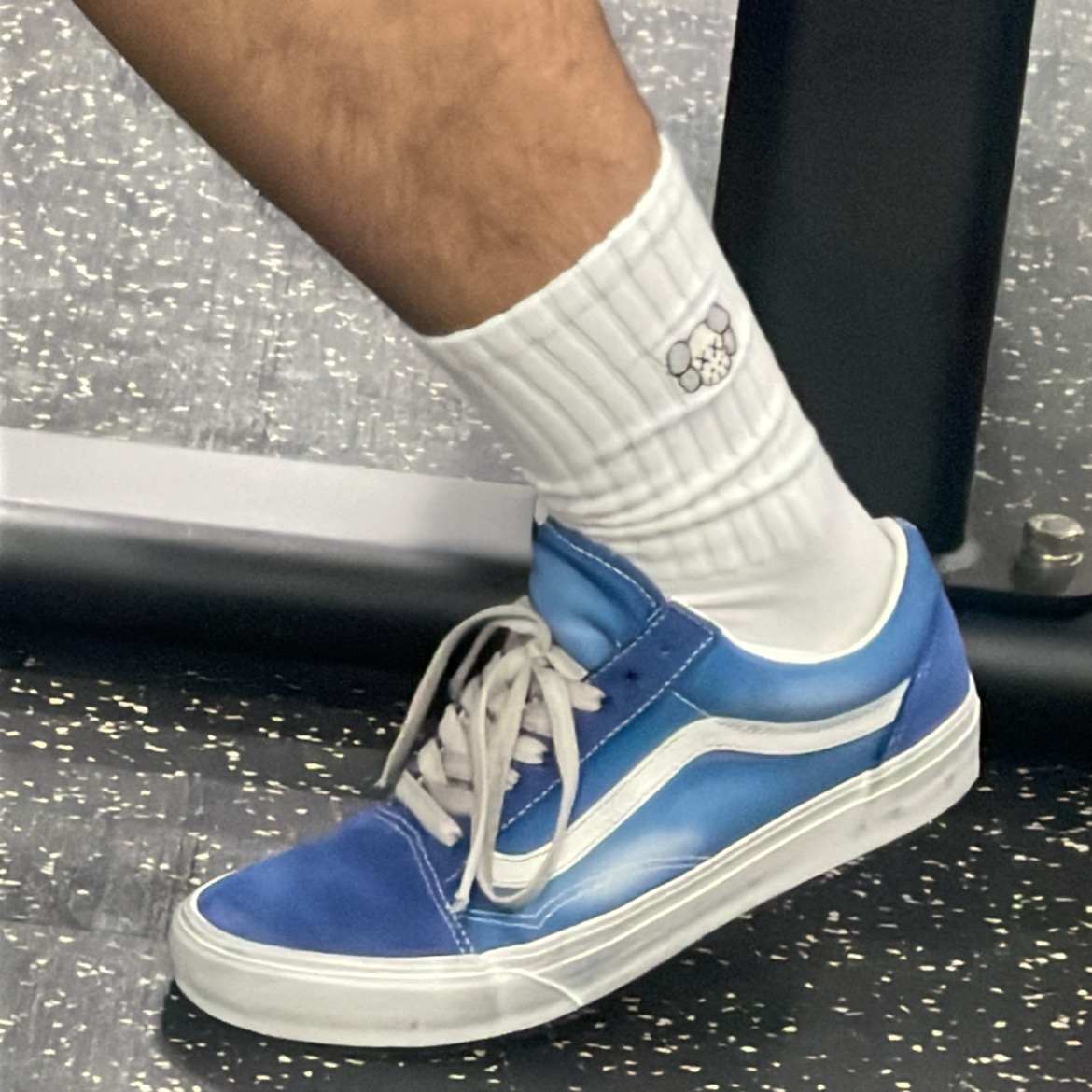Vans Old Skool Wave Washed Blue 착용 스타일 - 2