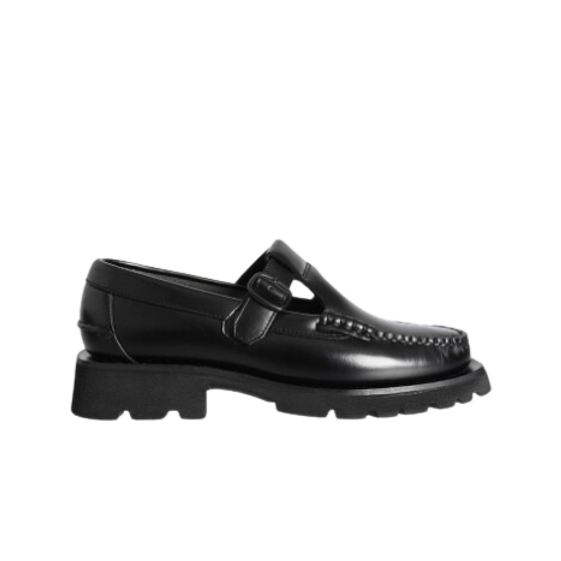 (W) 헤레우 앨버 T바 로퍼 블랙((W) Hereu Aelbeo T-Bar Loafer Black)