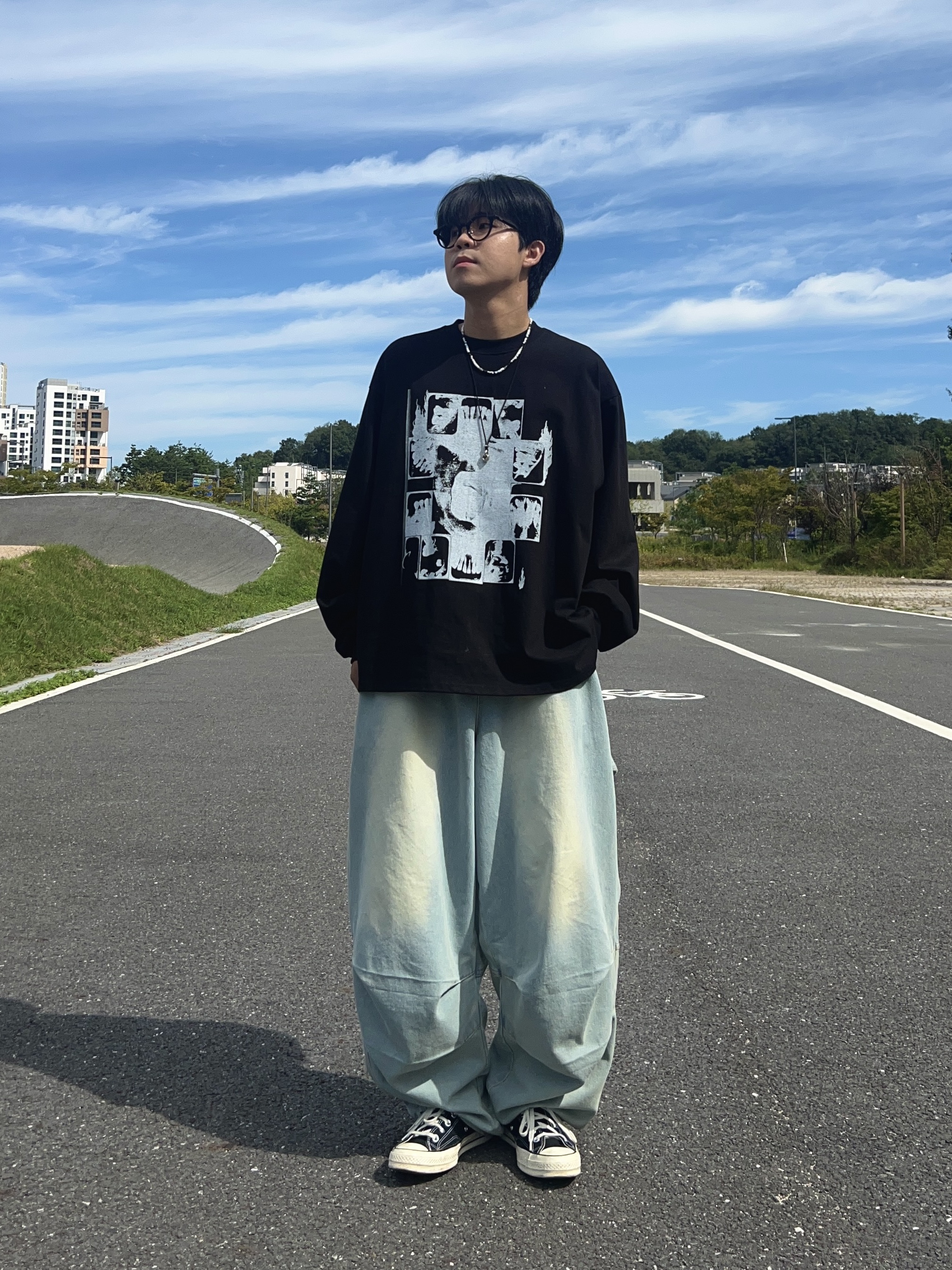 Converse Chuck 70 Ox Black - Standard 착용 스타일 - 4