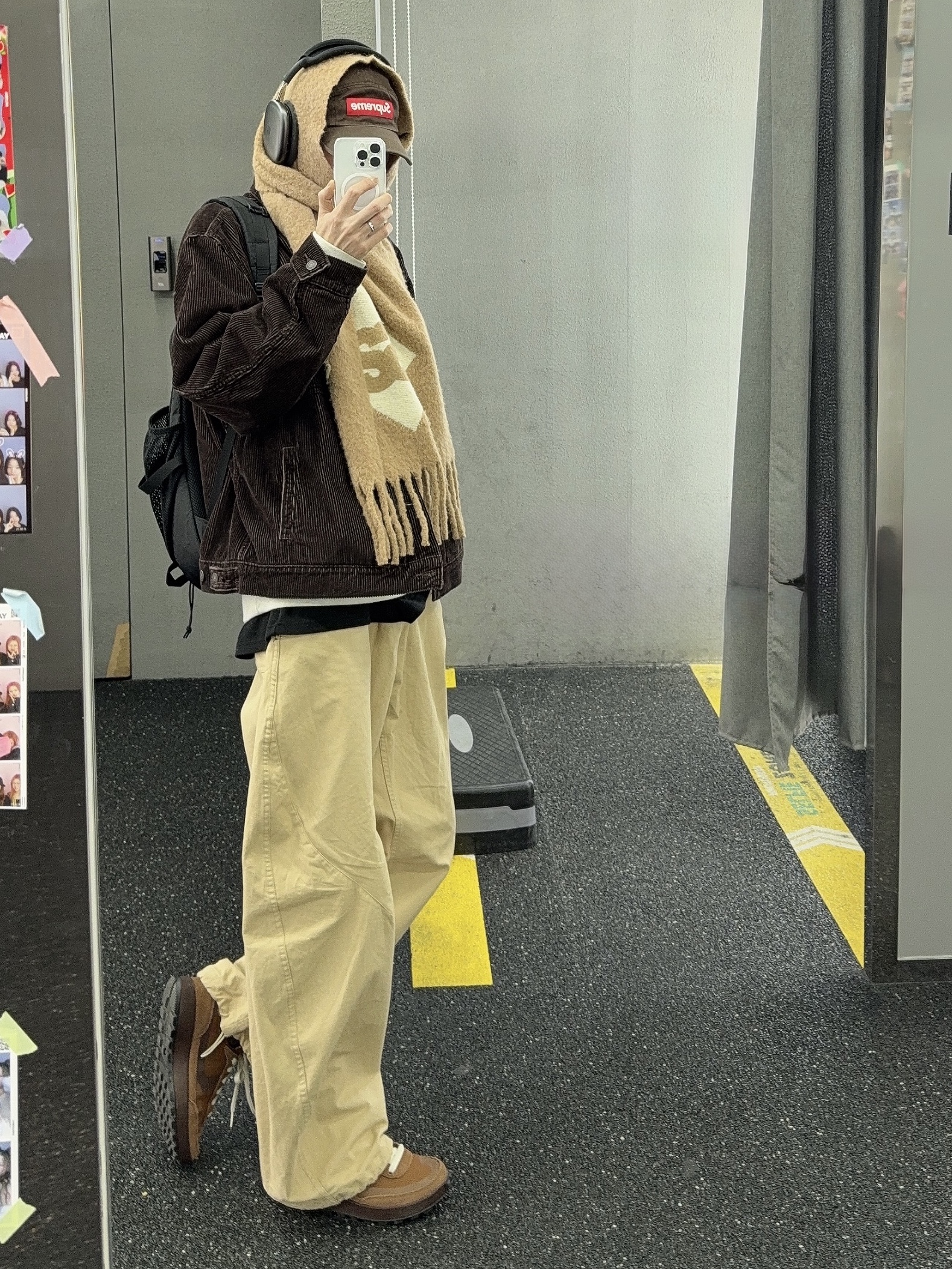 Nike x Tom Sachs General Purpose Shoe Brown, Supreme Backpack Black - 23FW 착용 스타일 - 3