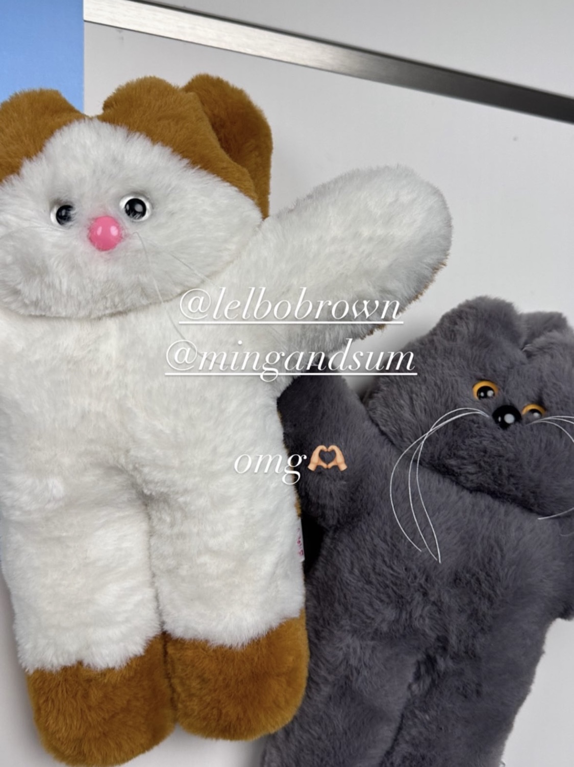 Lelbobrown Oversize Keyring Cheese Pongdang, Lelbobrown Little Cat Keyring My Name Is Jimi OG 착용 스타일