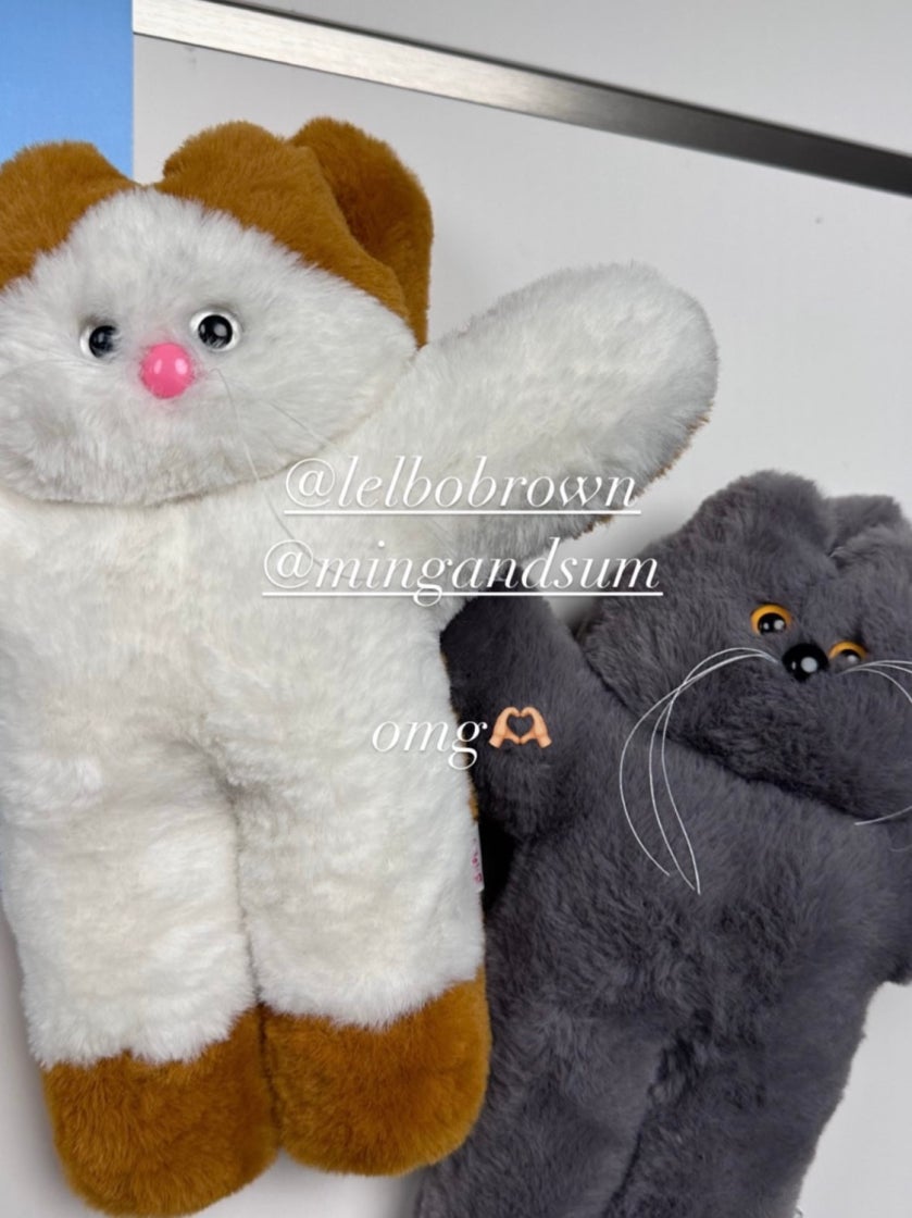 ◆[Lelbobrown] とてもかわいい 3色 Little Cat Keyring◆ 렐보브라운 리틀 캣 키링 바이올렛 | LELBOBROWN | KREAM