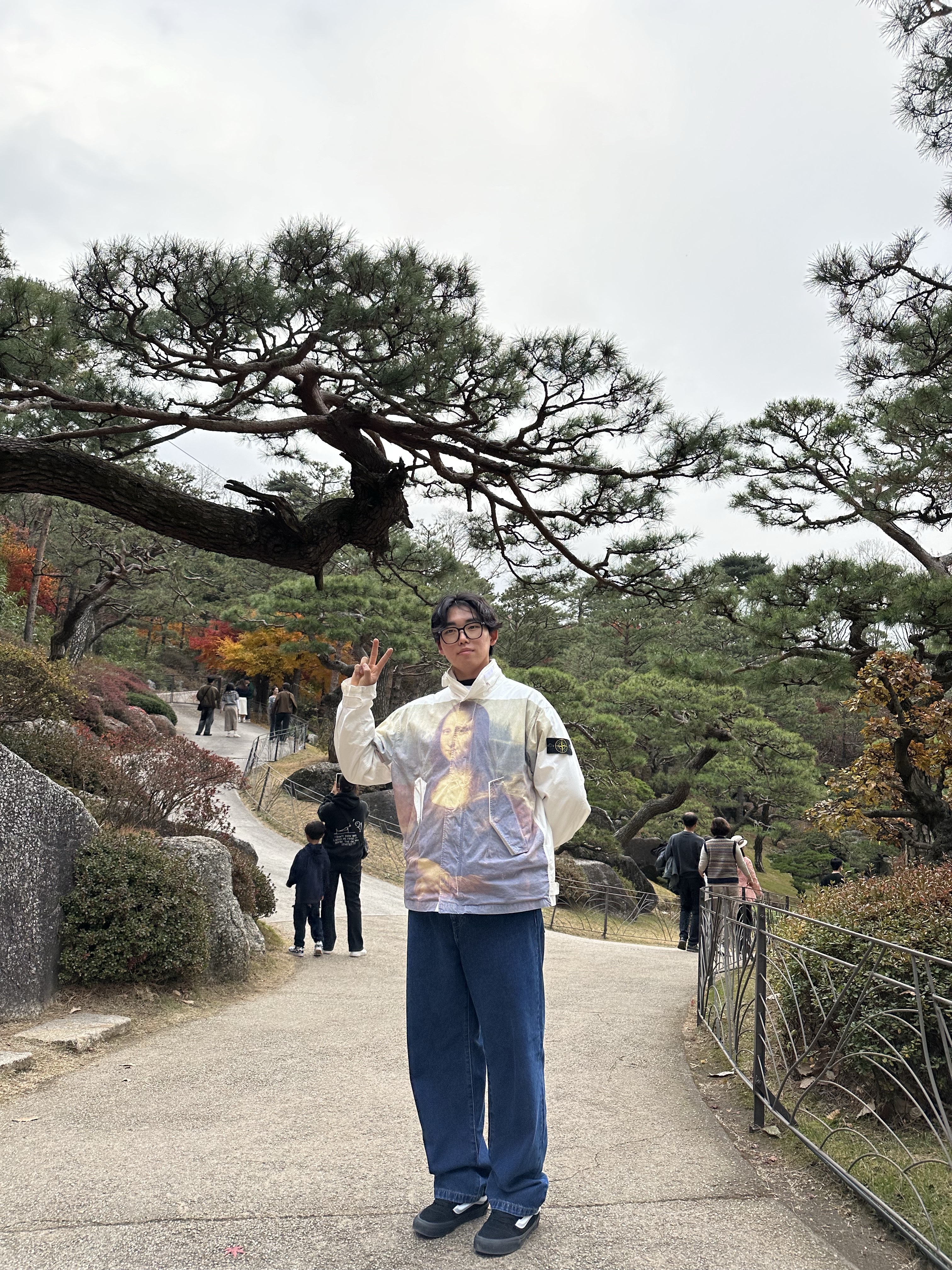 Supreme x Stone Island Cotton Cordura Shell Jacket Mona Lisa - 22SS, Carhartt WIP Landon Pant Blue Stone Washed 착용 스타일 - 3