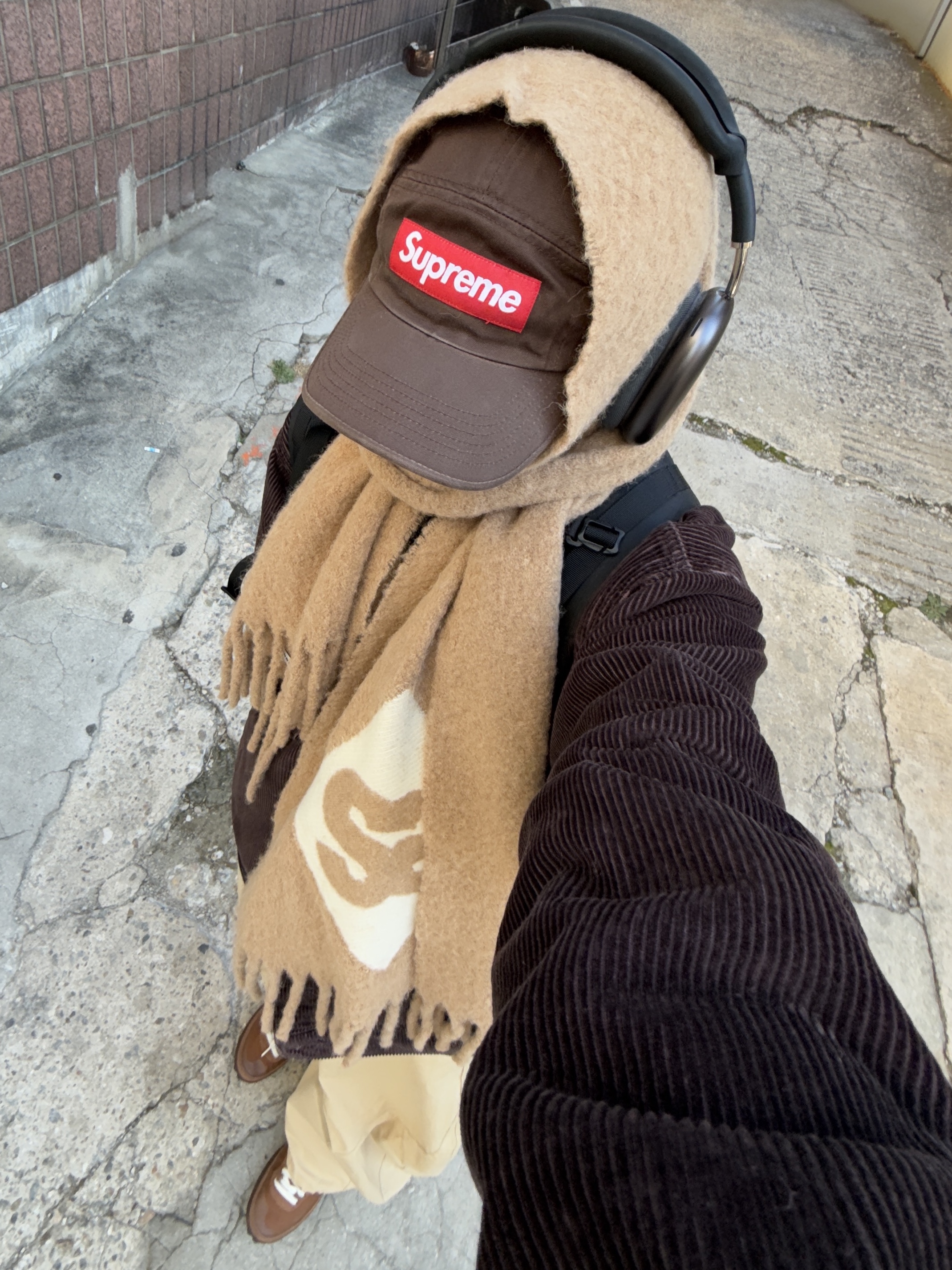 Nike x Tom Sachs General Purpose Shoe Brown, Supreme Washed Chino Twill Camp Cap Brown - 21FW 착용 스타일 - 4