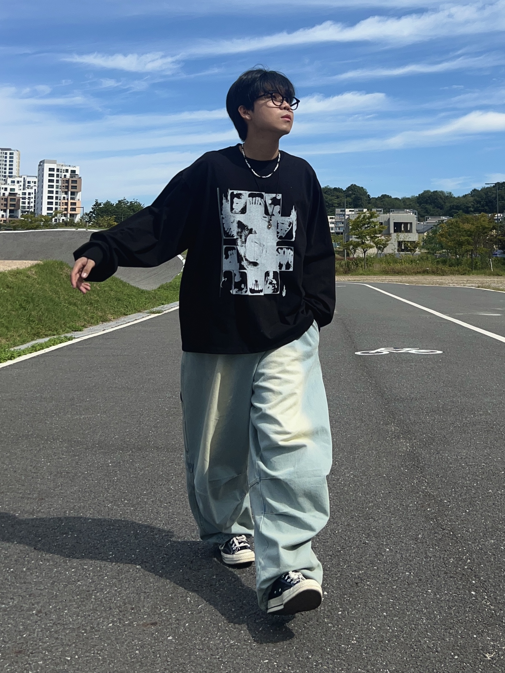 Converse Chuck 70 Ox Black - Standard 착용 스타일 - 2