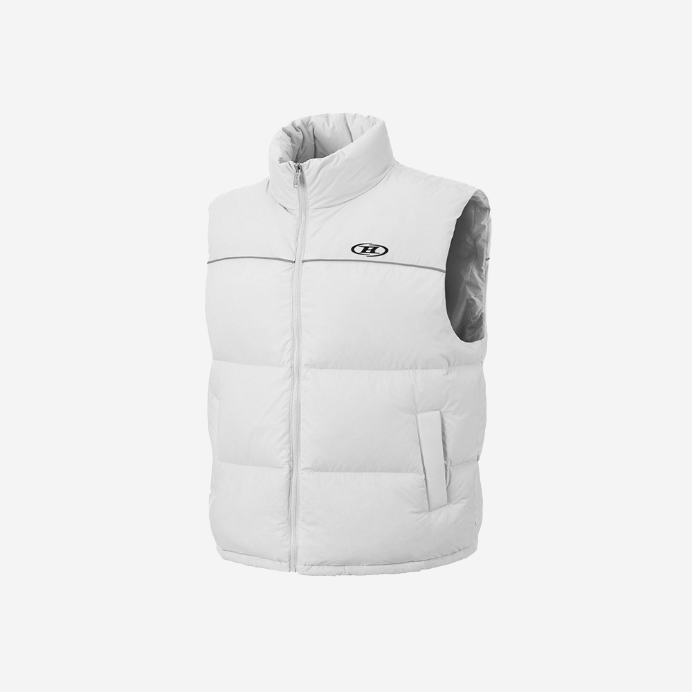 BF4MVE201GY BORN TO WIN Symbol B Puffer Down Vest Grey
