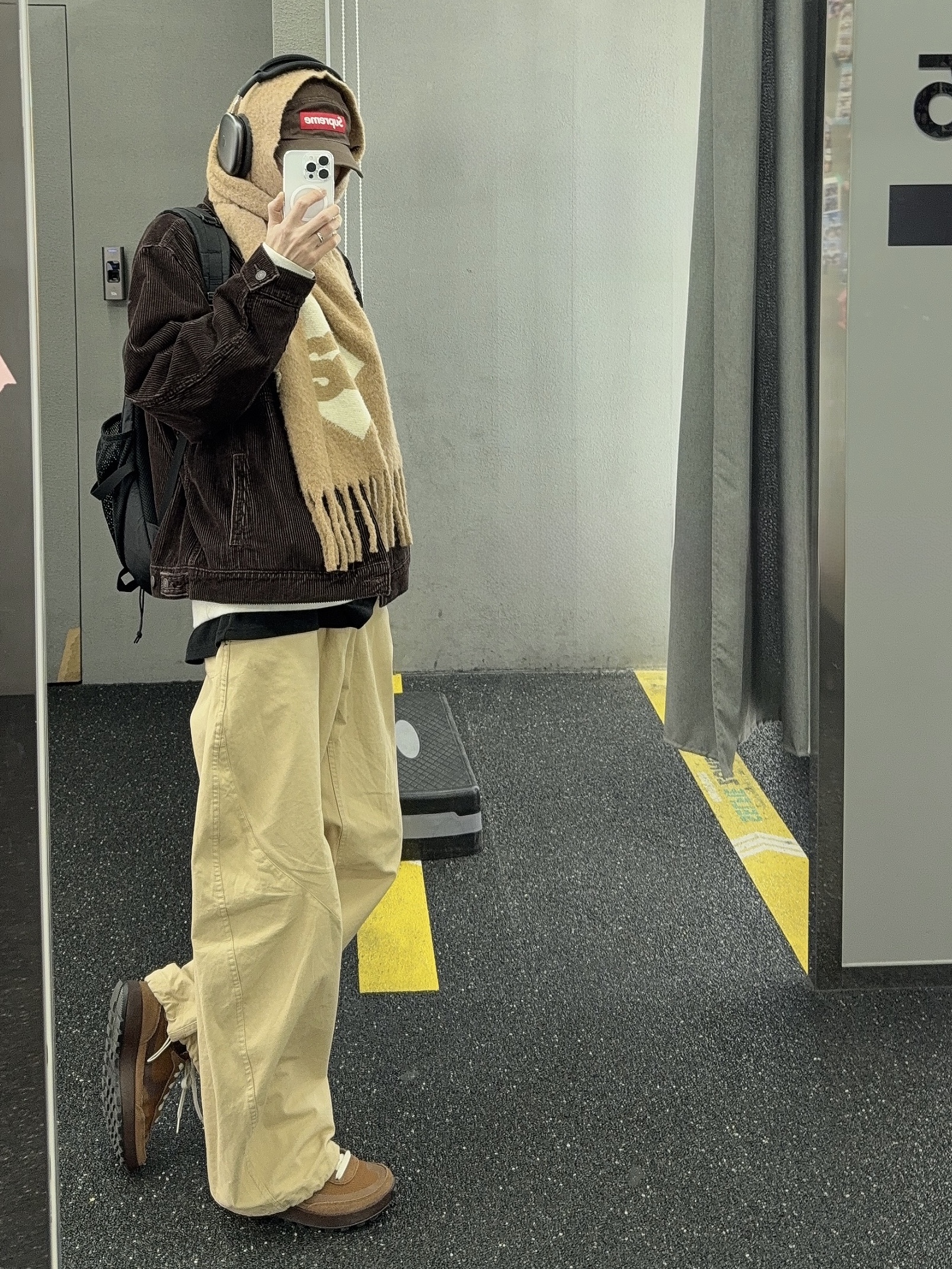 Nike x Tom Sachs General Purpose Shoe Brown, Supreme Backpack Black - 23FW 착용 스타일 - 2