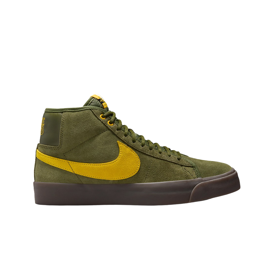 나이키 x 안티히어로 SB 줌 블레이저 미드 러프 그린 앤 아마릴로(Nike x Antihero SB Zoom Blazer Mid Rough Green and Amarillo)