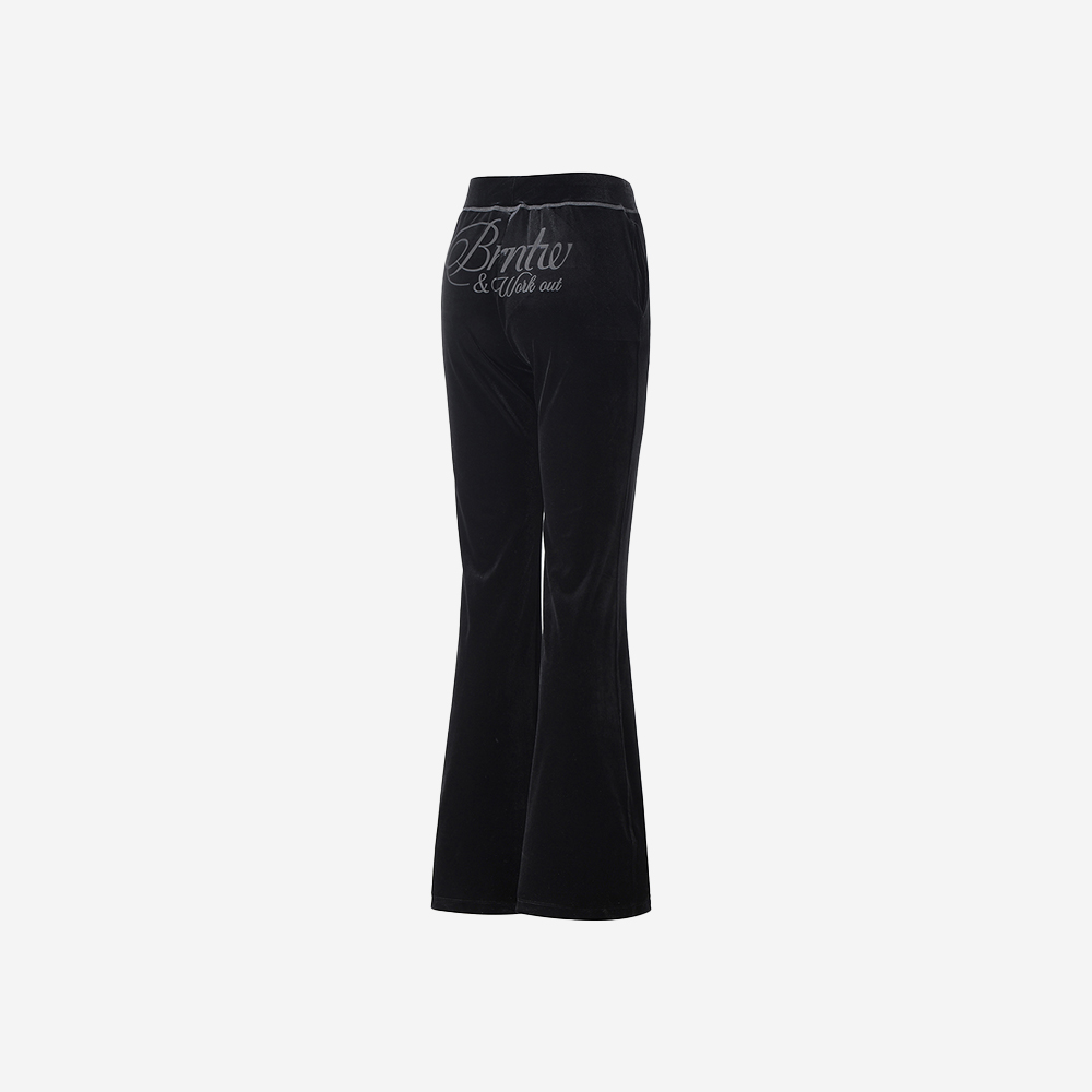 본투윈 벨루어 부츠컷 팬츠 블랙(BORN TO WIN Velour Boots Cut Pants Black) - 2