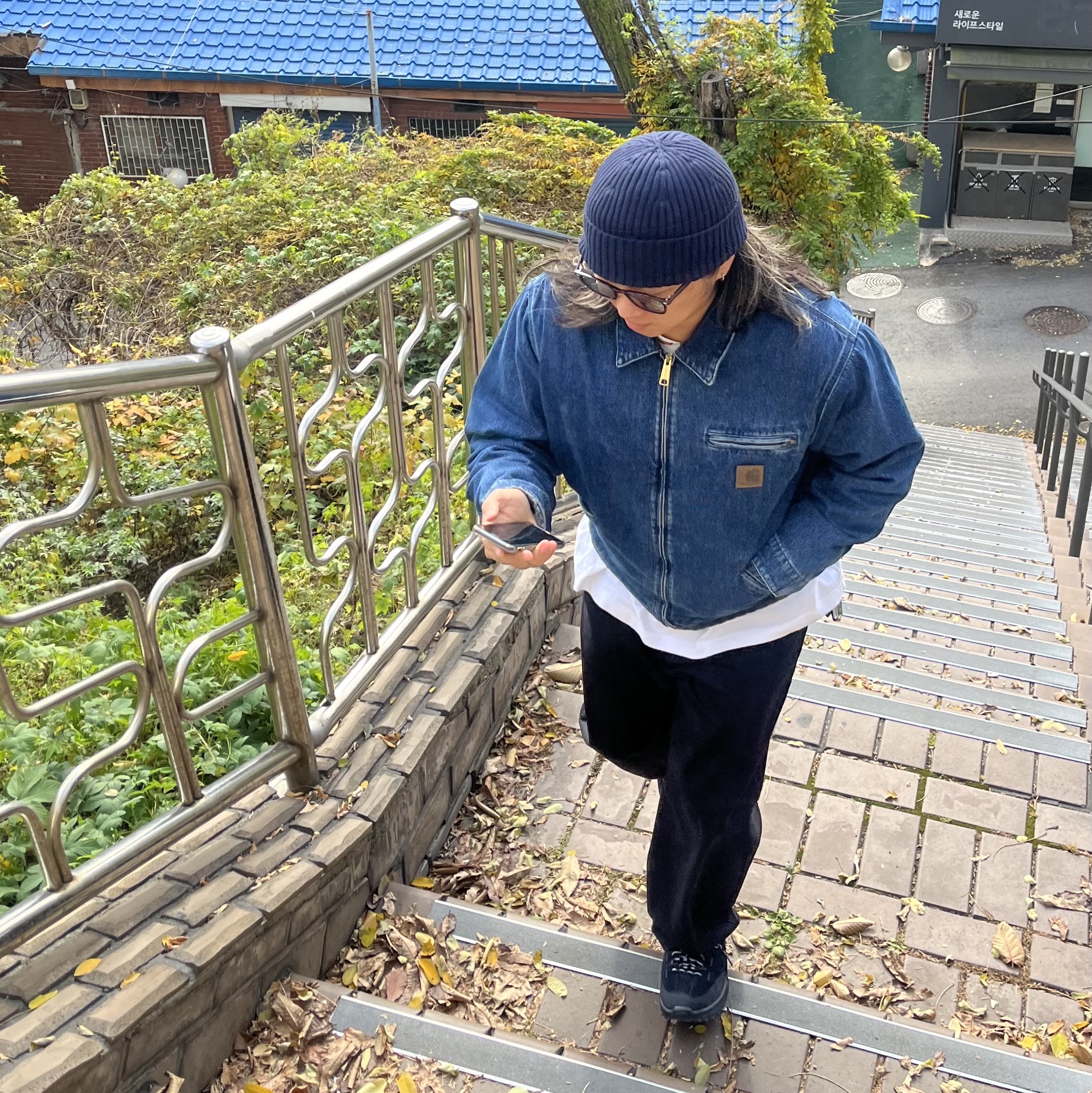 Keen Jasper Zionic Men sneakers Black, Carhartt WIP Norco Denim OG Detroit Jacket Blue Stone Washed 착용 스타일 - 2