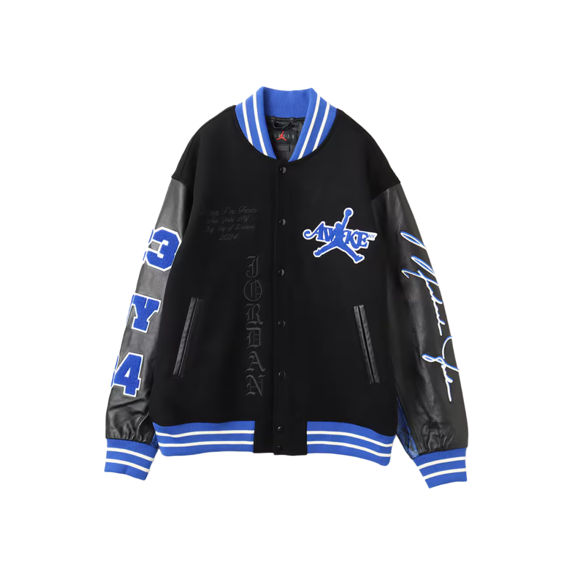 FQ5439-010 Jordan x Awake NY Varsity Jacket Black (FQ5439-010) - #2