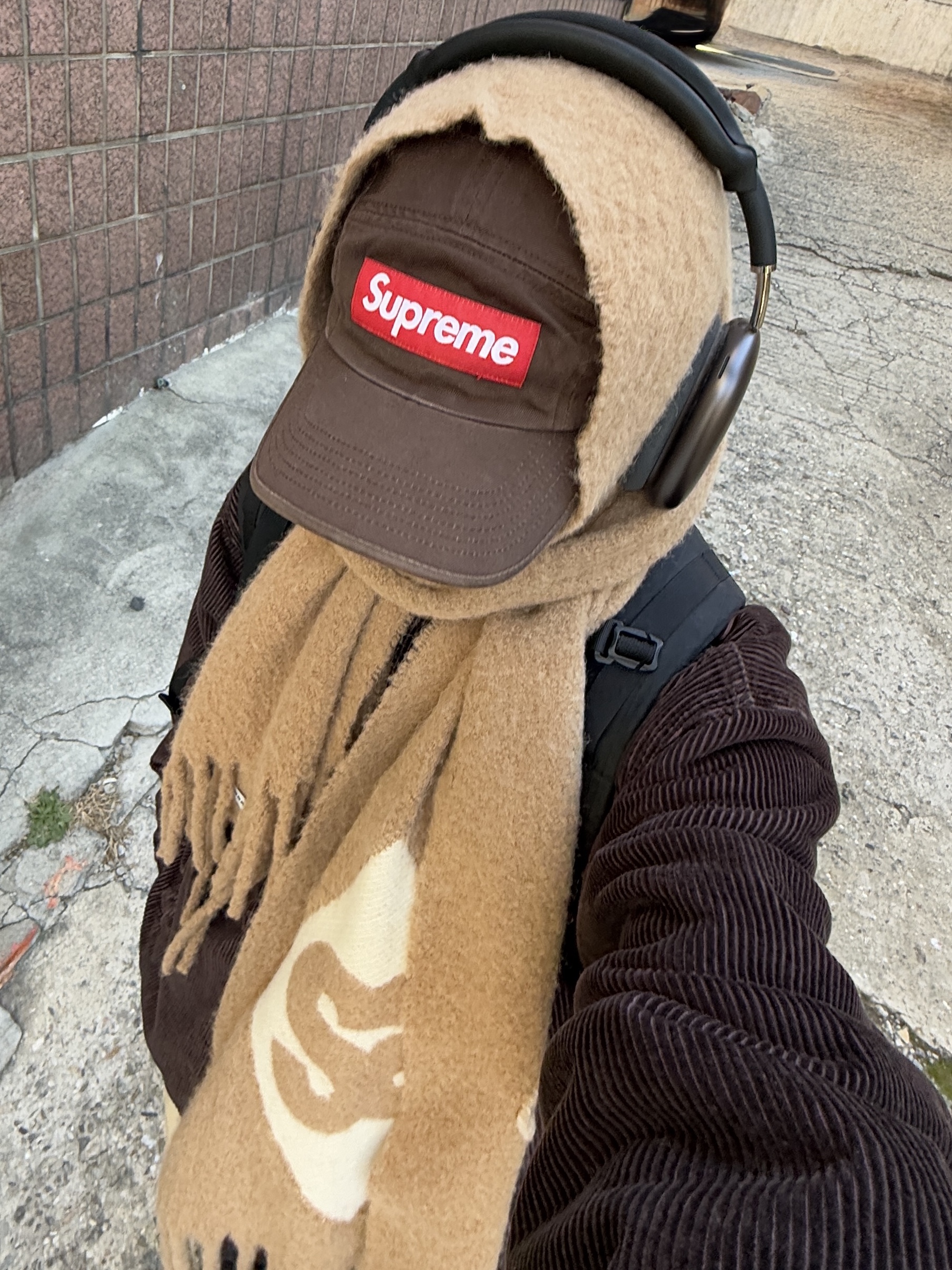 Nike x Tom Sachs General Purpose Shoe Brown, Supreme Washed Chino Twill Camp Cap Brown - 21FW 착용 스타일 - 7