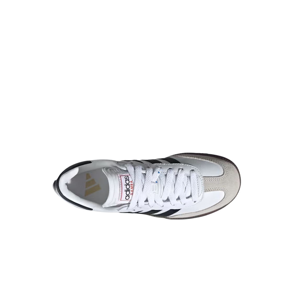 (키즈) 아디다스 삼바 인도어 사커 클라우드 화이트 코어 블랙((Kids) Adidas Samba Indoor Soccer Cloud White Core Black) - 2