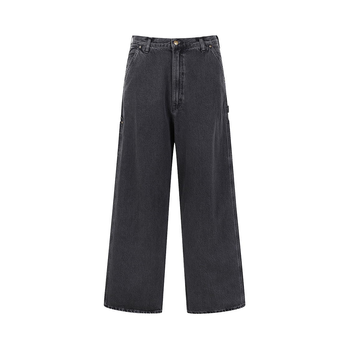 오어슬로우 대드 핏 페인터 팬츠 블랙 데님 스톤 - 24FW(Orslow Dad's Fit Painter Pants Black Denim Stone - 24FW)