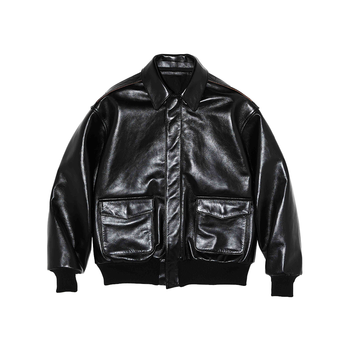 아비렉스 7522 A-2 레더 자켓 블랙 - 24FW(Avirex 7522 A-2 Leather Jacket Black - 24FW)