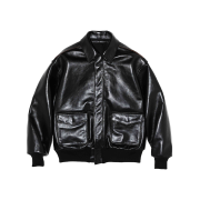 Avirex 7522 A-2 Leather Jacket Black - 24FW